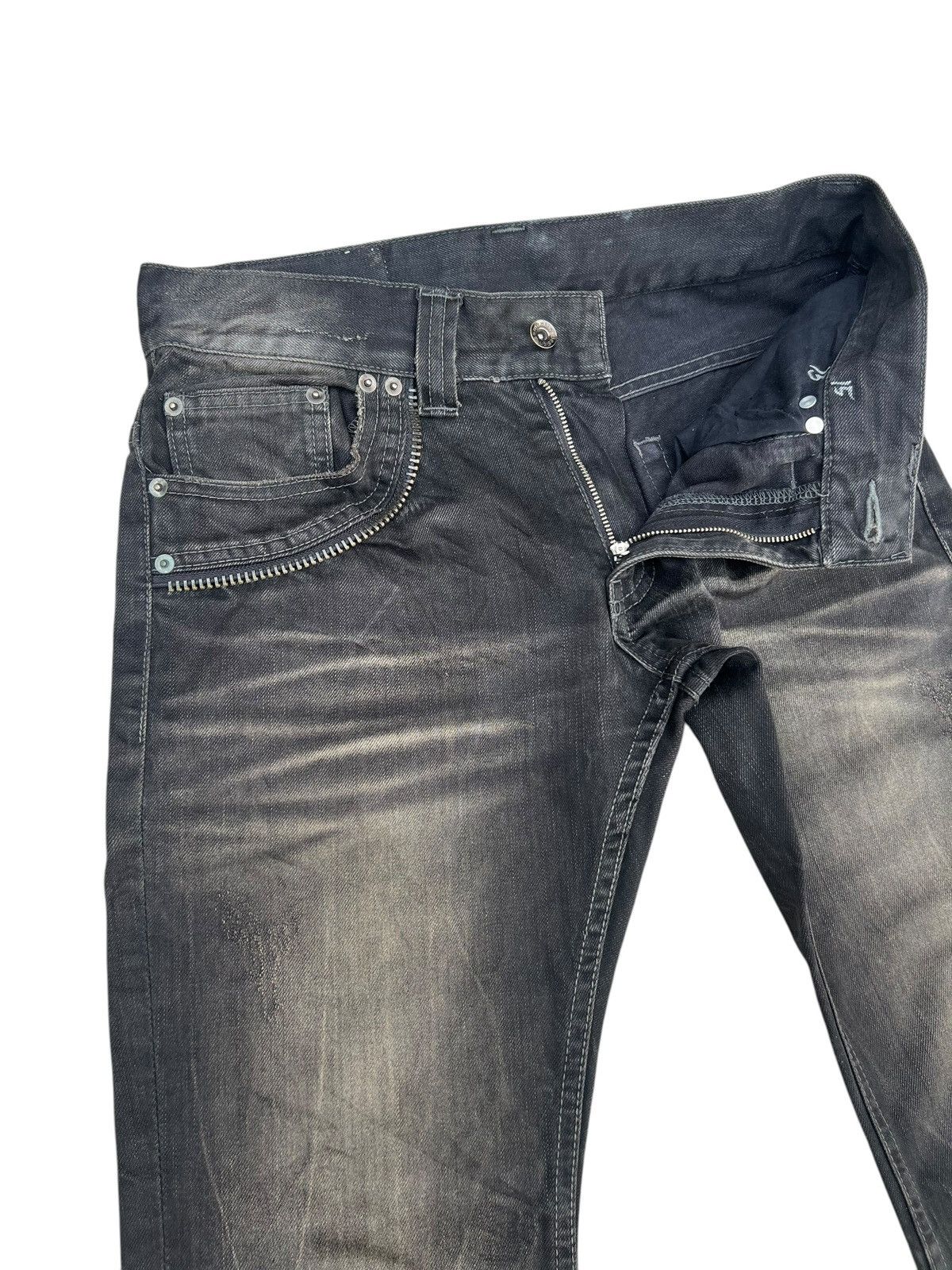 14th Addiction Mud Waxed Clawmark Denim Semantic Design Skulls Jeans Size US 30 / EU 46 - 8 Thumbnail