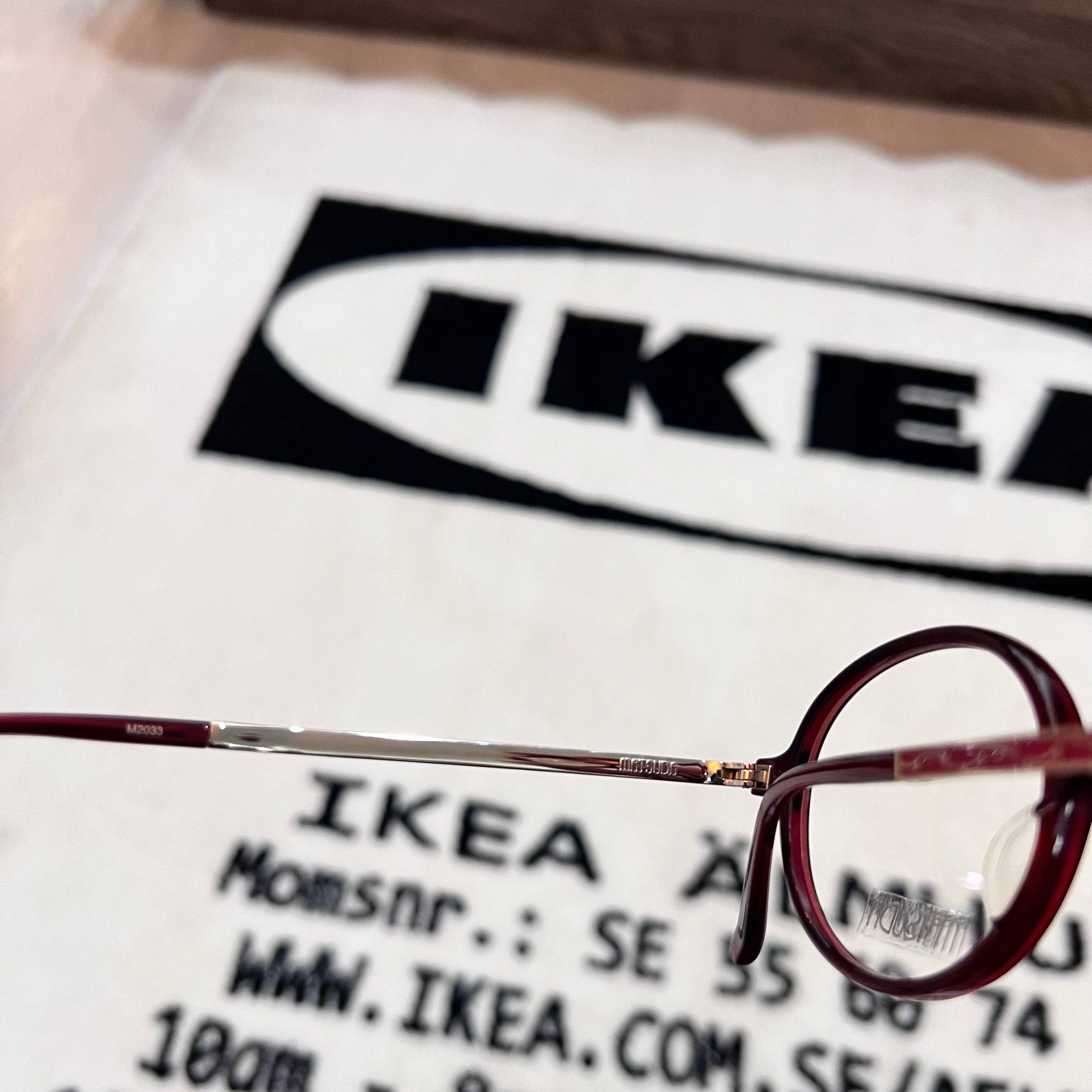 Matsuda Matsuda M2033 Round Eyeglasses in Burgundy / Dirty Red Size ONE SIZE - 7 Thumbnail