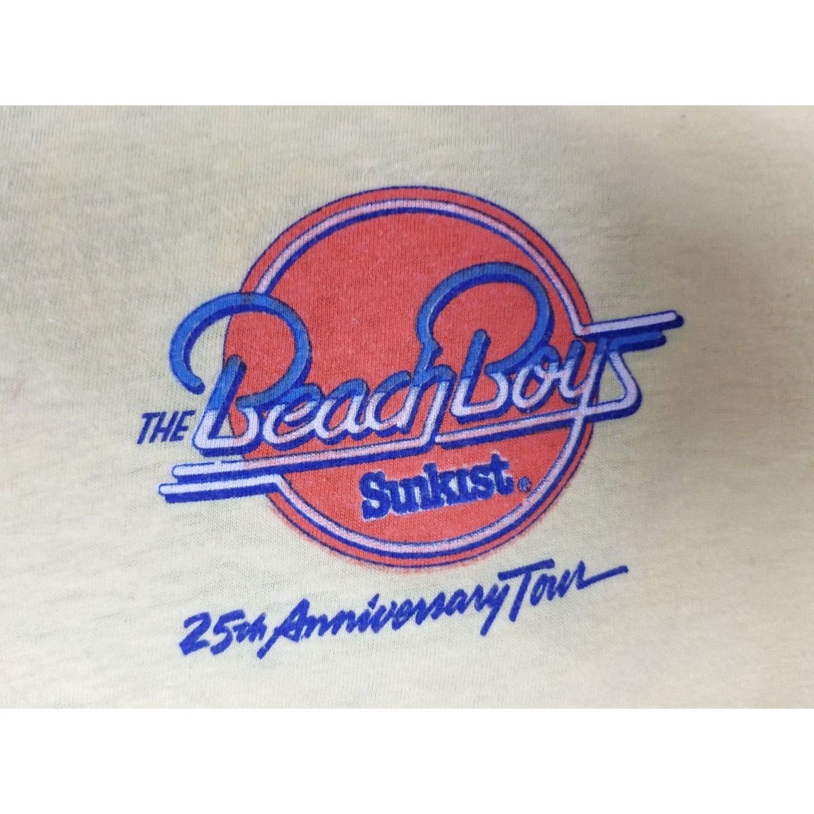 Vintage VINTAGE Beach Boys 25th Anniversary Tour T-Shirt 50/50 Yellow L Mens Short Sleeve US Origin Cotton Retro Rock USA 80s 90s Theme Size US L / EU 52-54 / 3 - 2 Thumbnail