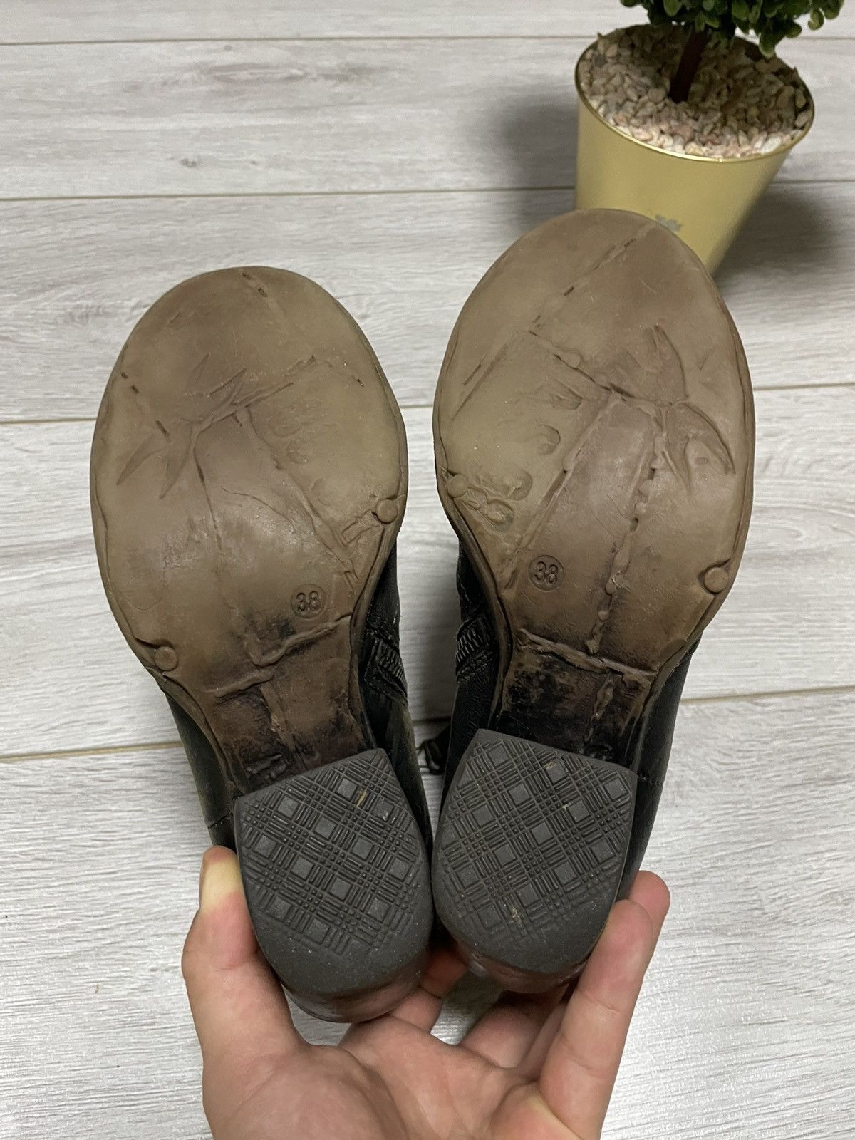 A.S.98 AS 98 vintage airstep distressed zip hight leather boots Size US 8 / IT 38 - 3 Thumbnail