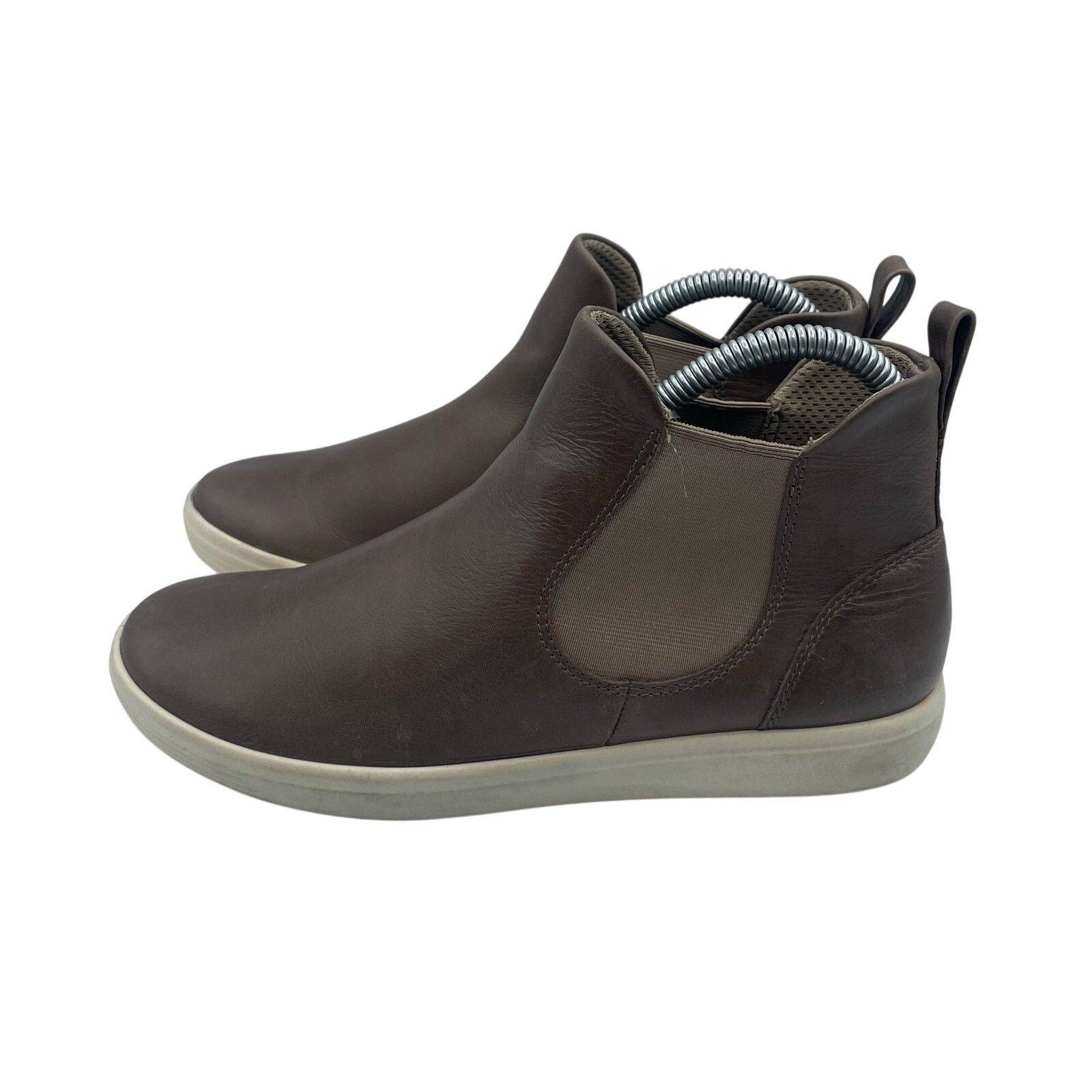 Ecco Ecco Chelsea Soft 7 Leather Boots Ankle Taupe Womens 37 Size US 6.5 / IT 36.5 - 1 Thumbnail