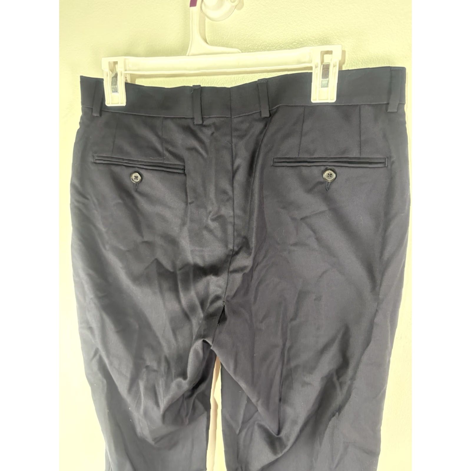 Ralph Lauren VINTAGE Lauren Ralph Lauren Dress Pants Men’s 32X30 Wool Navy Business Formal Casual Workwear Indonesia Size US 32 / EU 48 - 5 Thumbnail