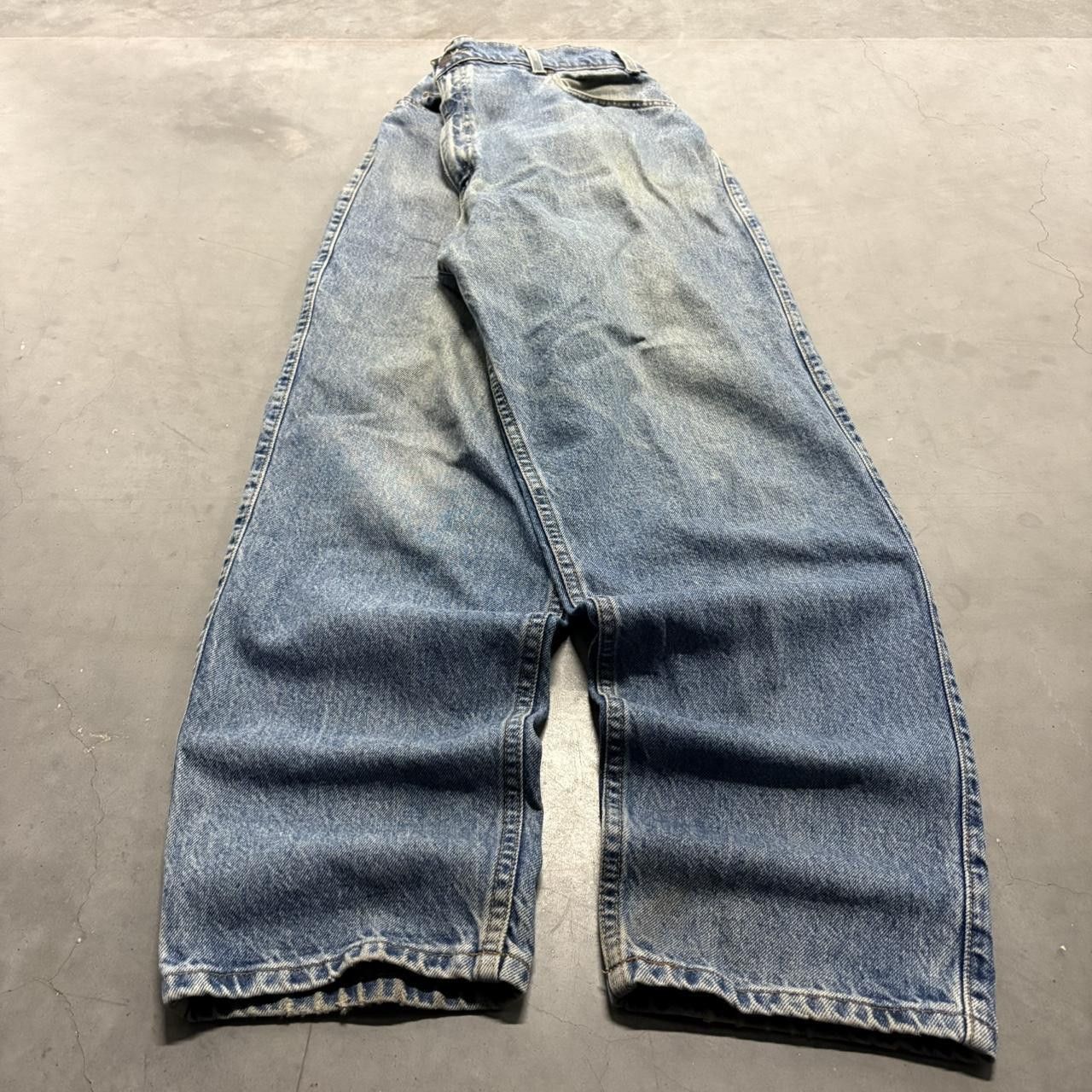 Levi's Crazy Vintage Y2K/2000s Baggy Levis 545 Loose Fit Medium Blue Wash Denim Jeans! Size US 38 / EU 54 - 1 Thumbnail