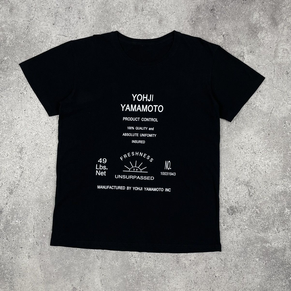 Yohji Yamamoto× New Era Front Logo Embroidered Back Print T