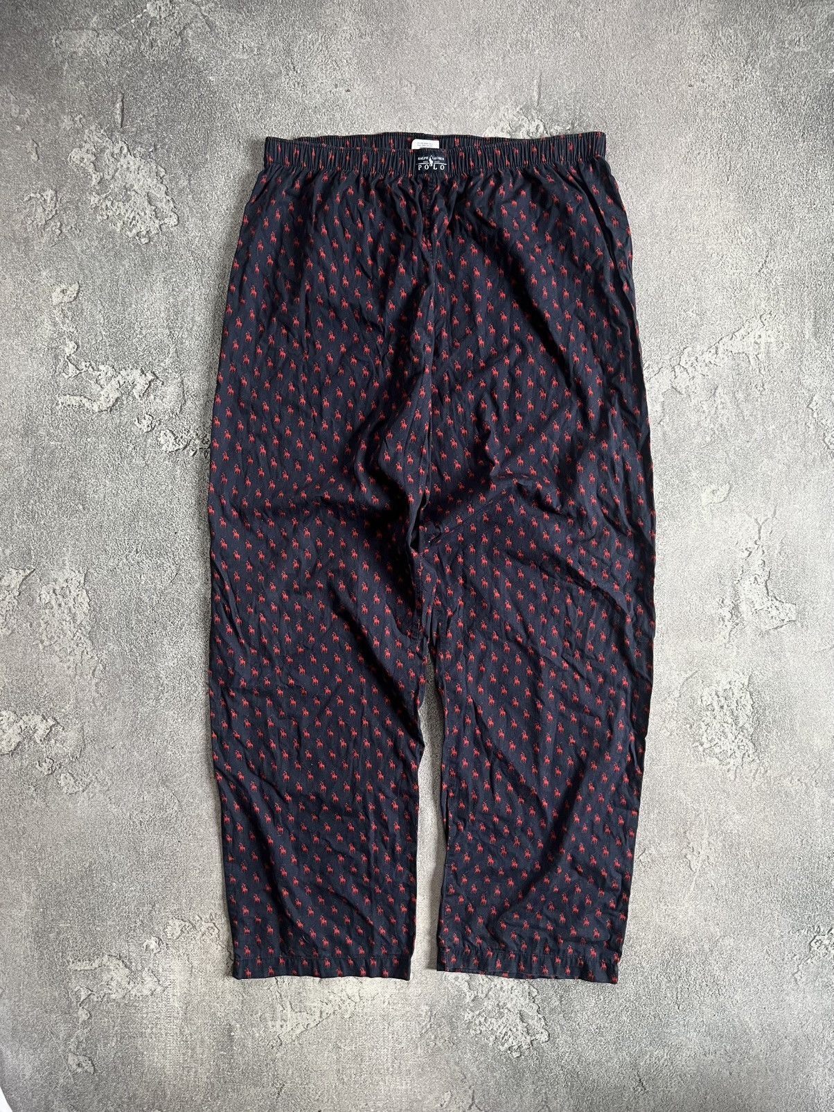 Polo Ralph Lauren Polo Ralph Lauren Pajama Pants Size M Horses Logo Drawstring Size US 39 - 1 Thumbnail