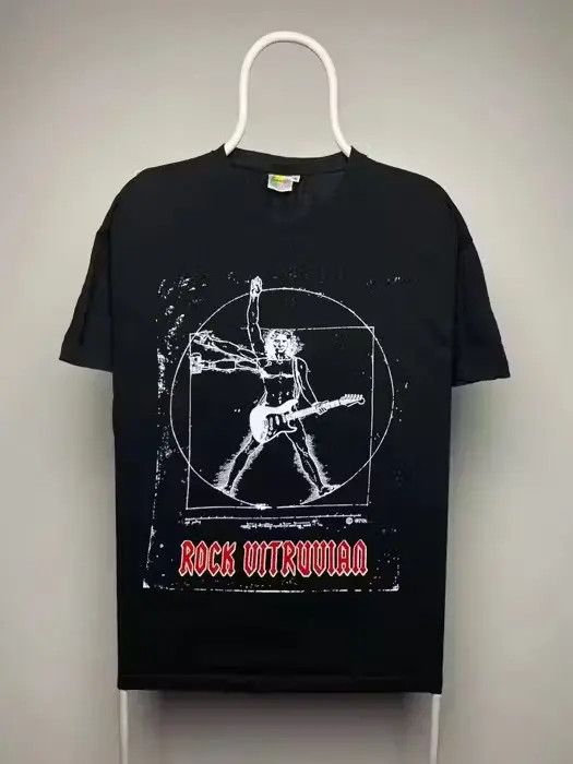 Band Tees Da Vinci rock noir T-shirt vintage rock tee size XL black Size US XL / EU 56 / 4 - 1 Thumbnail