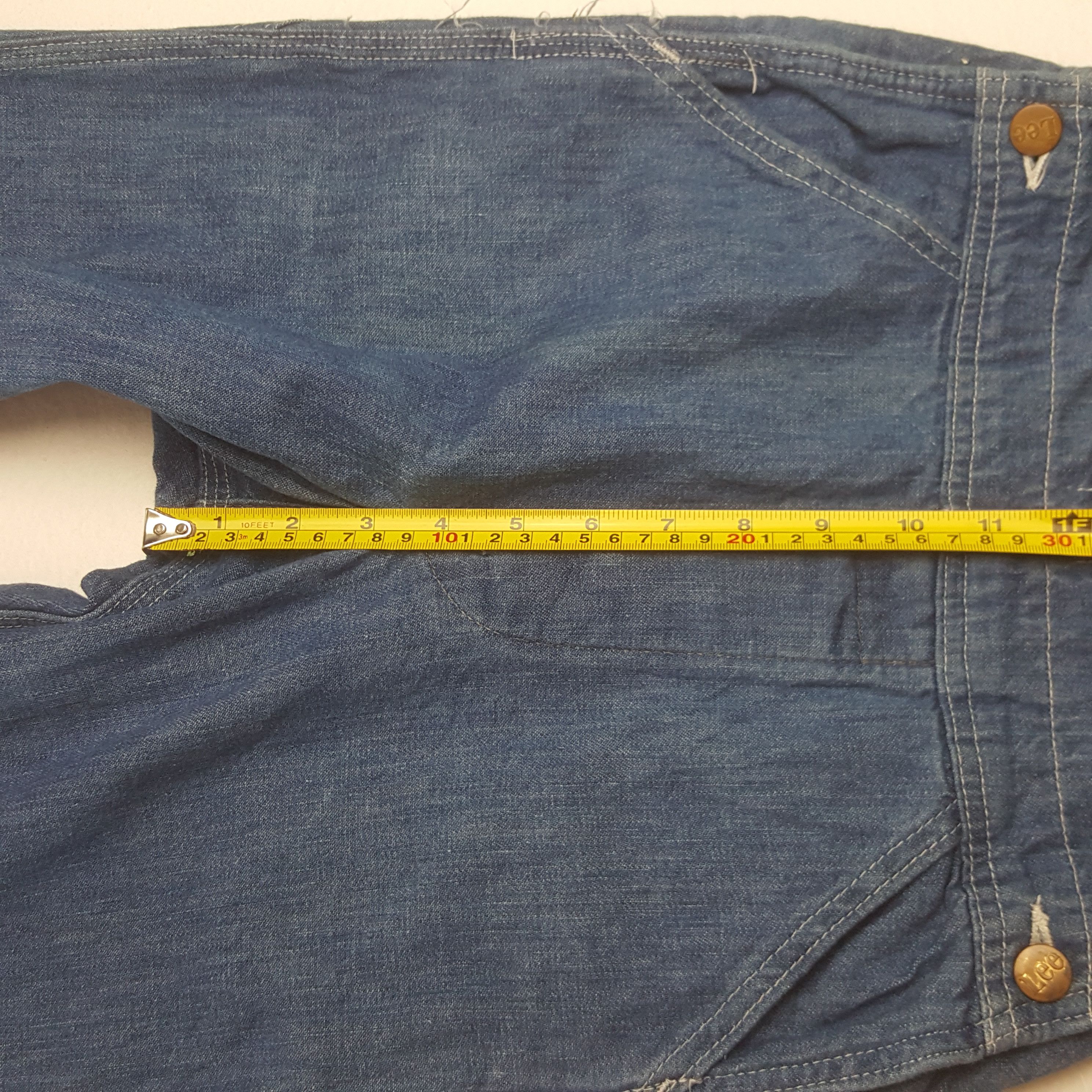 Lee Vintage RARE Lee Denim Overalls Pants C318N3 Size US 26 / EU 42 - 9 Thumbnail