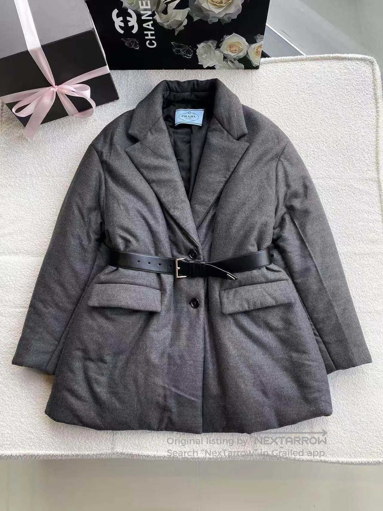 Prada Prada Triangle belt cotton clothes| Size S / US 4 / IT 40 - 2 Thumbnail