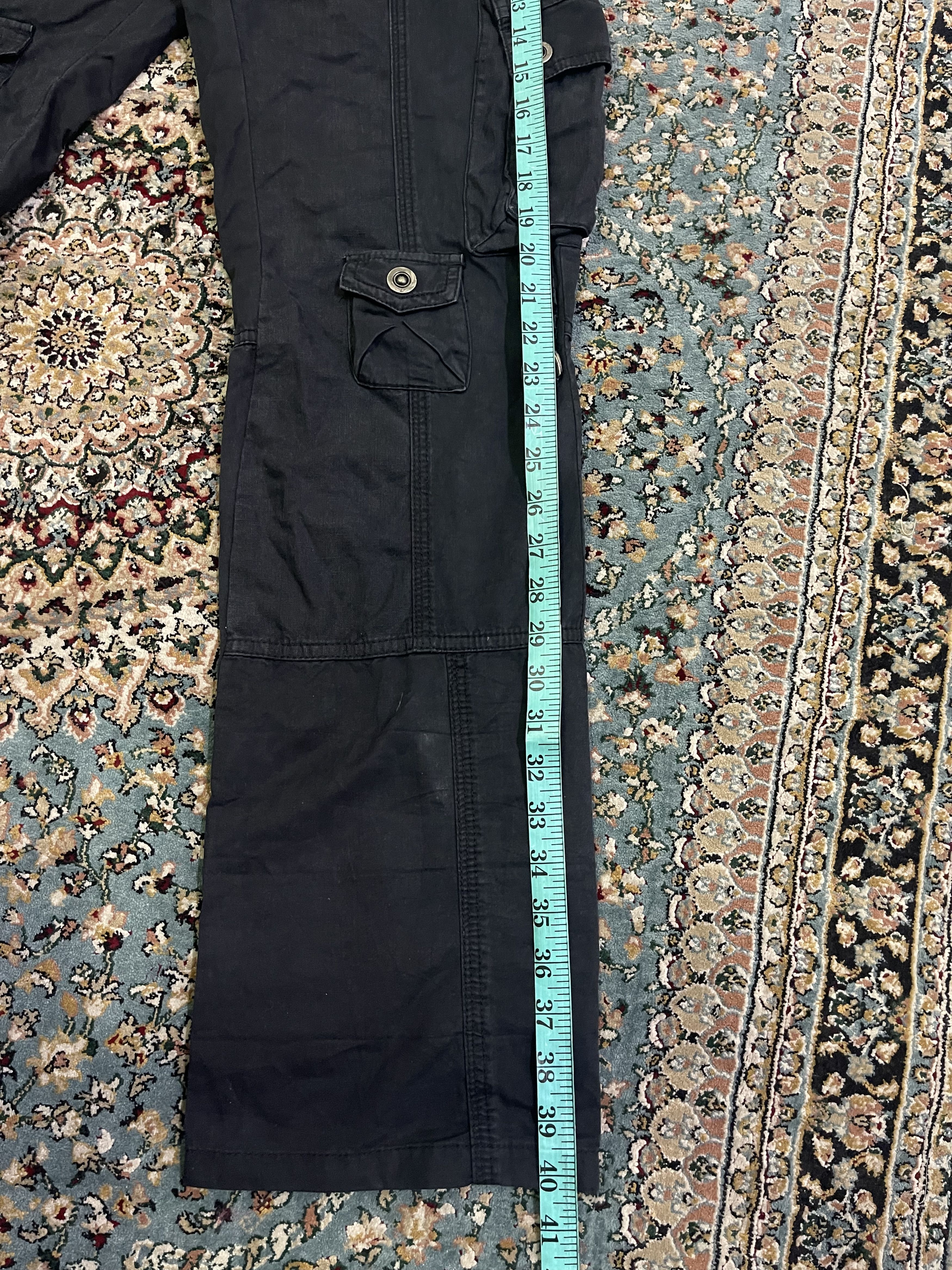 Tornado Mart Tornado Mart Black Multipocket Tactical Combat Slim Straight Size US 30 / EU 46 - 9 Thumbnail