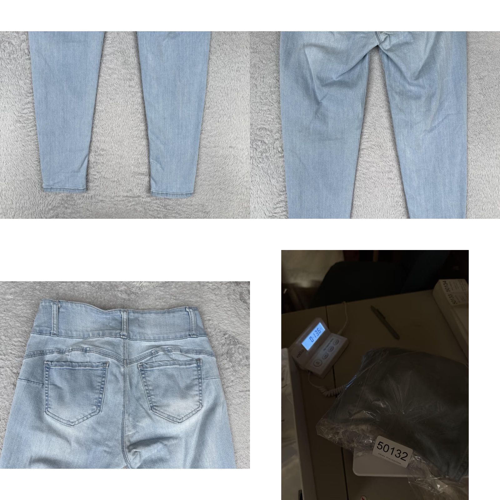 Vintage VINTAGE Enjean Jeans Womens Skinny Jeans Light Wash High Rise 7 26in Inseam Blue Denim Stretch 5-Pocket Button Zip 90s Southwestern Womens Size 28" / US 6 / IT 42 - 10 Thumbnail
