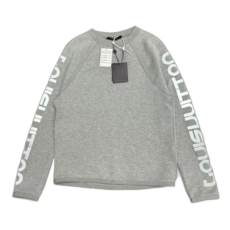 Louis Vuitton New Louis Vuitton Gray Logo Long Sleeve Sweatshirt-2506 Size US L / EU 52-54 / 3 - 1 Thumbnail