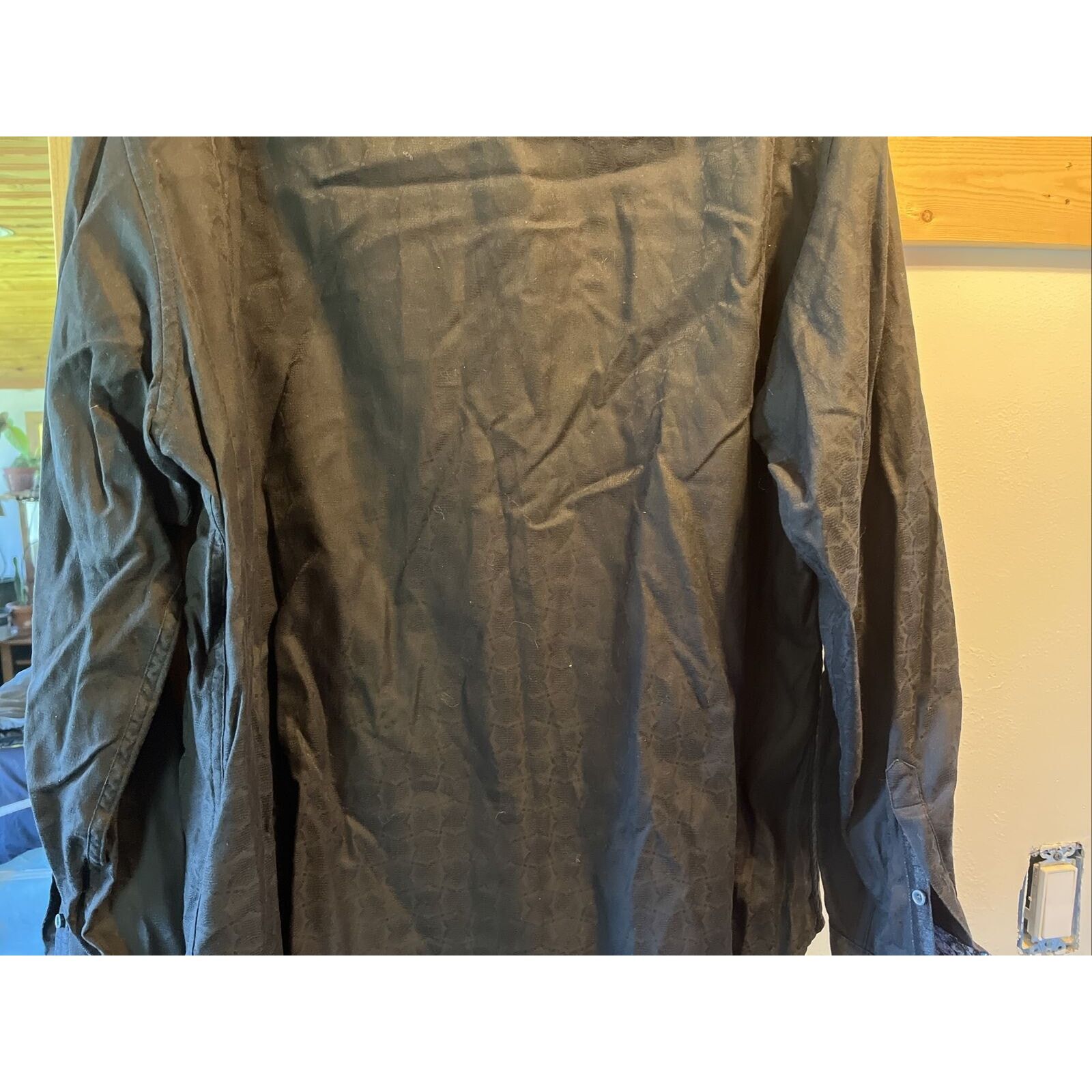Robert Graham Robert Graham men’s M black long sleeve button cotton shirt Size US M / EU 48-50 / 2 - 12 Thumbnail