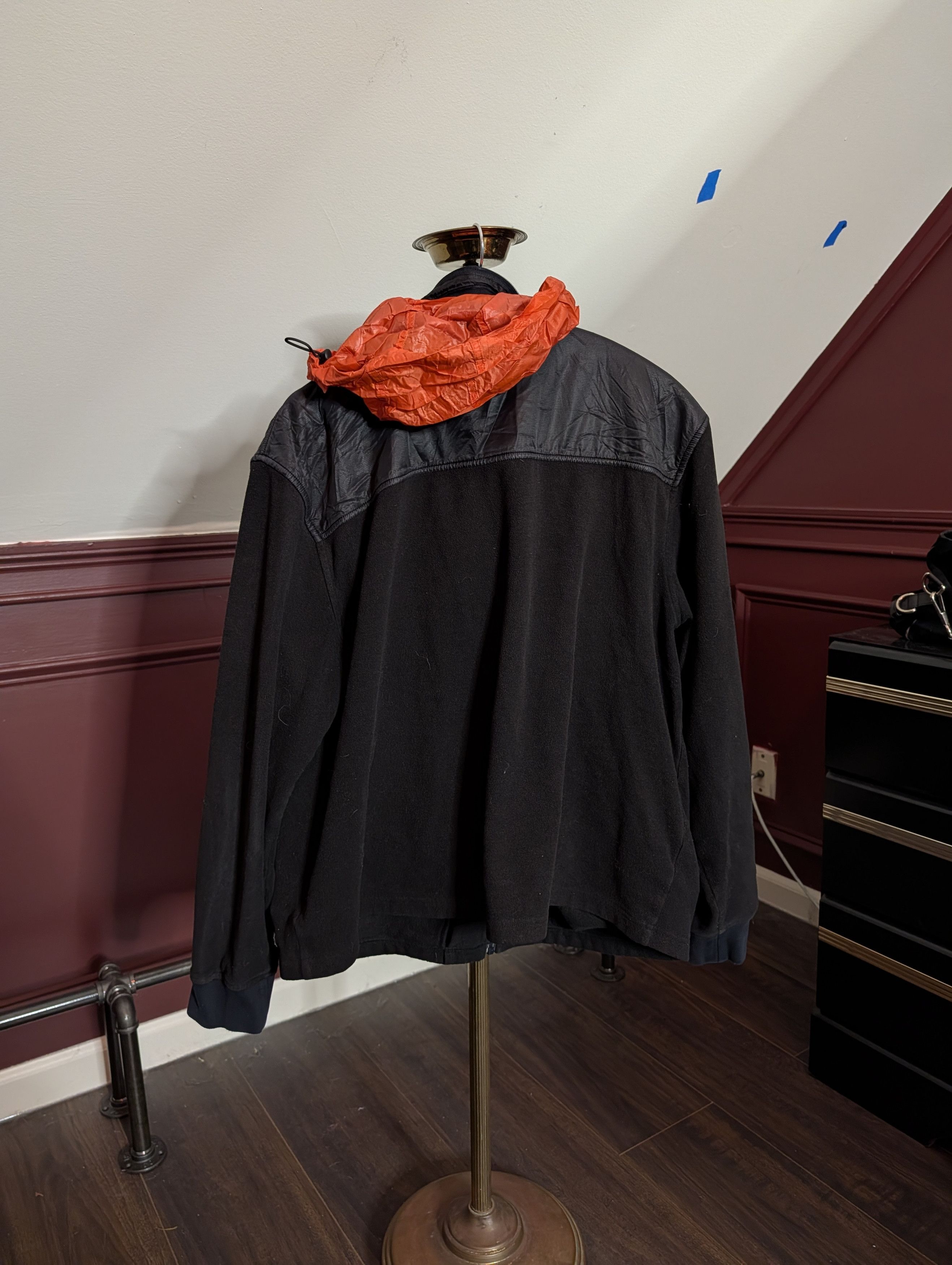 Other SCAPPINO Black Fleece Hidden Hood Zip-up Jacket Size US L / EU 52-54 / 3 - 11 Thumbnail