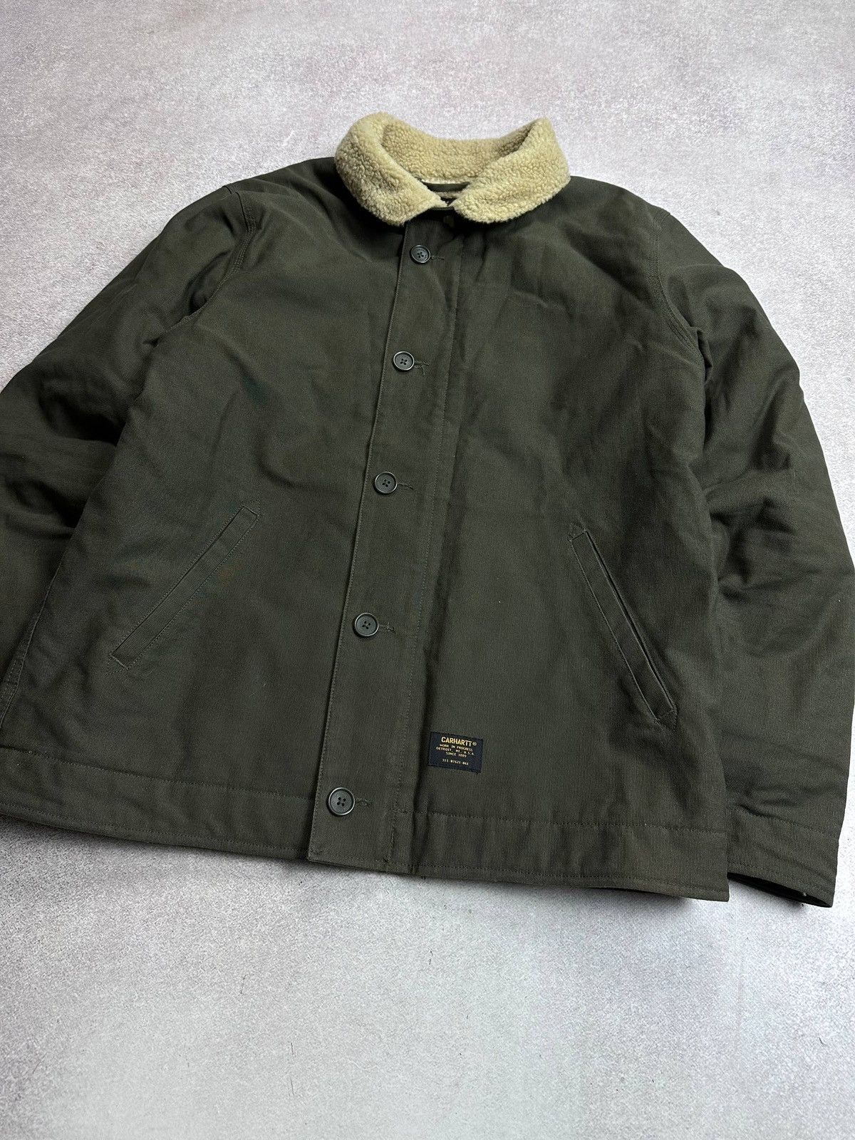 Carhartt Vintage Carhartt Army Sherpa Military Style Jacket M Size US M / EU 48-50 / 2 - 2 Thumbnail
