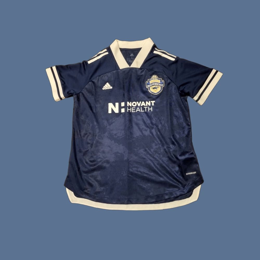 Adidas Adidas Men Charlotte Independence T-Shirt L Blue Aeroready Jersey Shirt Mens 90s? Size US L / EU 52-54 / 3 - 1 Thumbnail