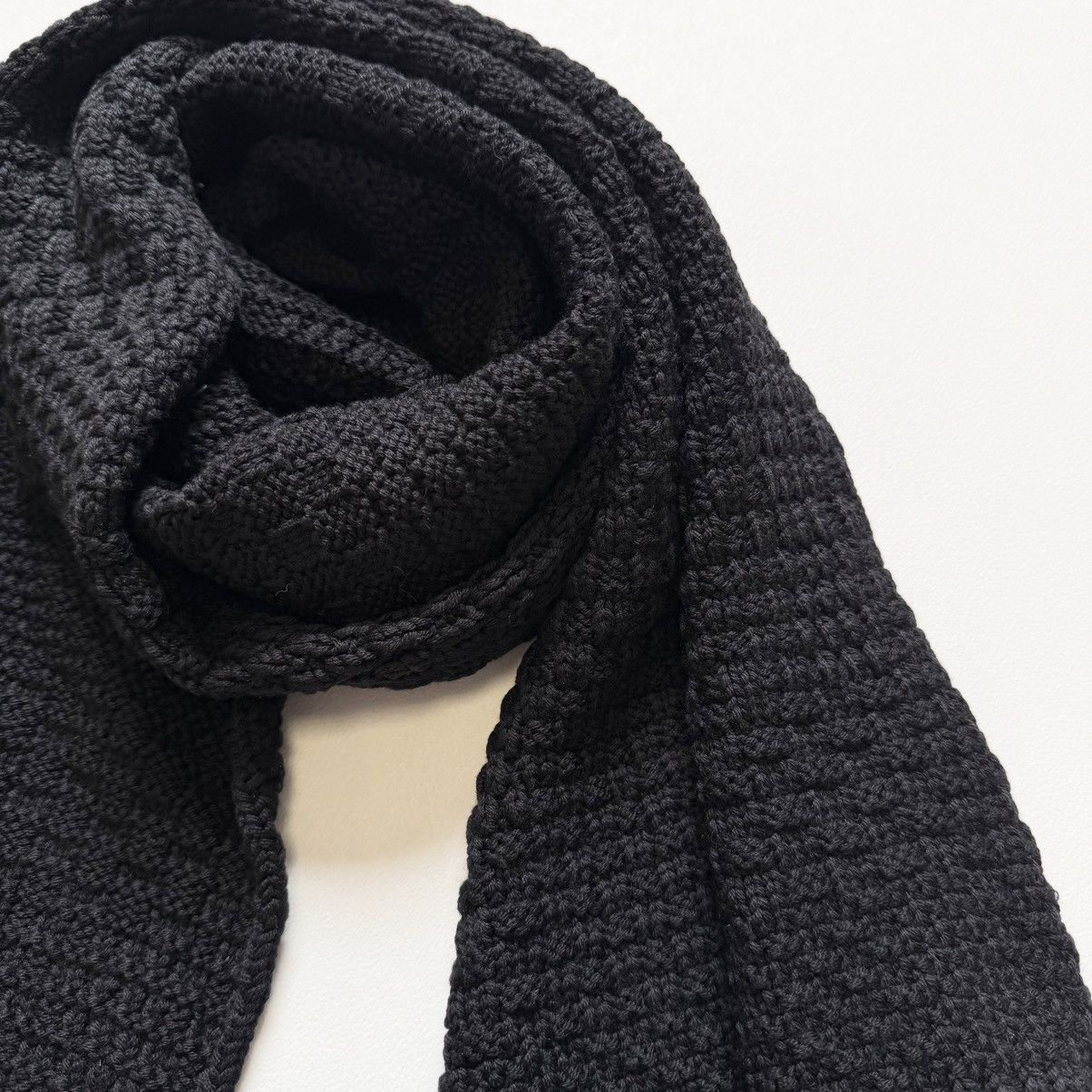 Maison Margiela Late 2000s Textured Checkerboard Wool Scarf Size ONE SIZE - 13 Thumbnail