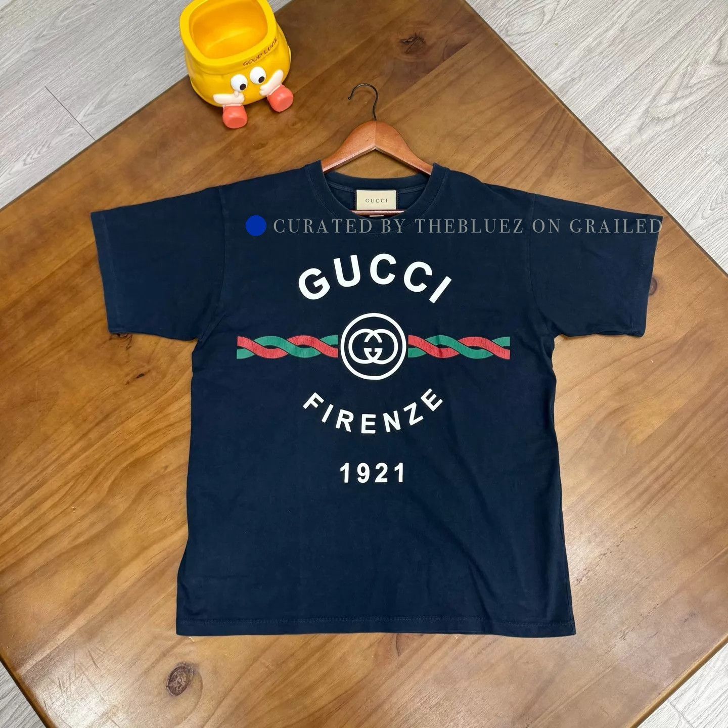 Gucci Deep Blue Logo Short Sleeve Tee Size US S / EU 44-46 / 1 - 1 Thumbnail