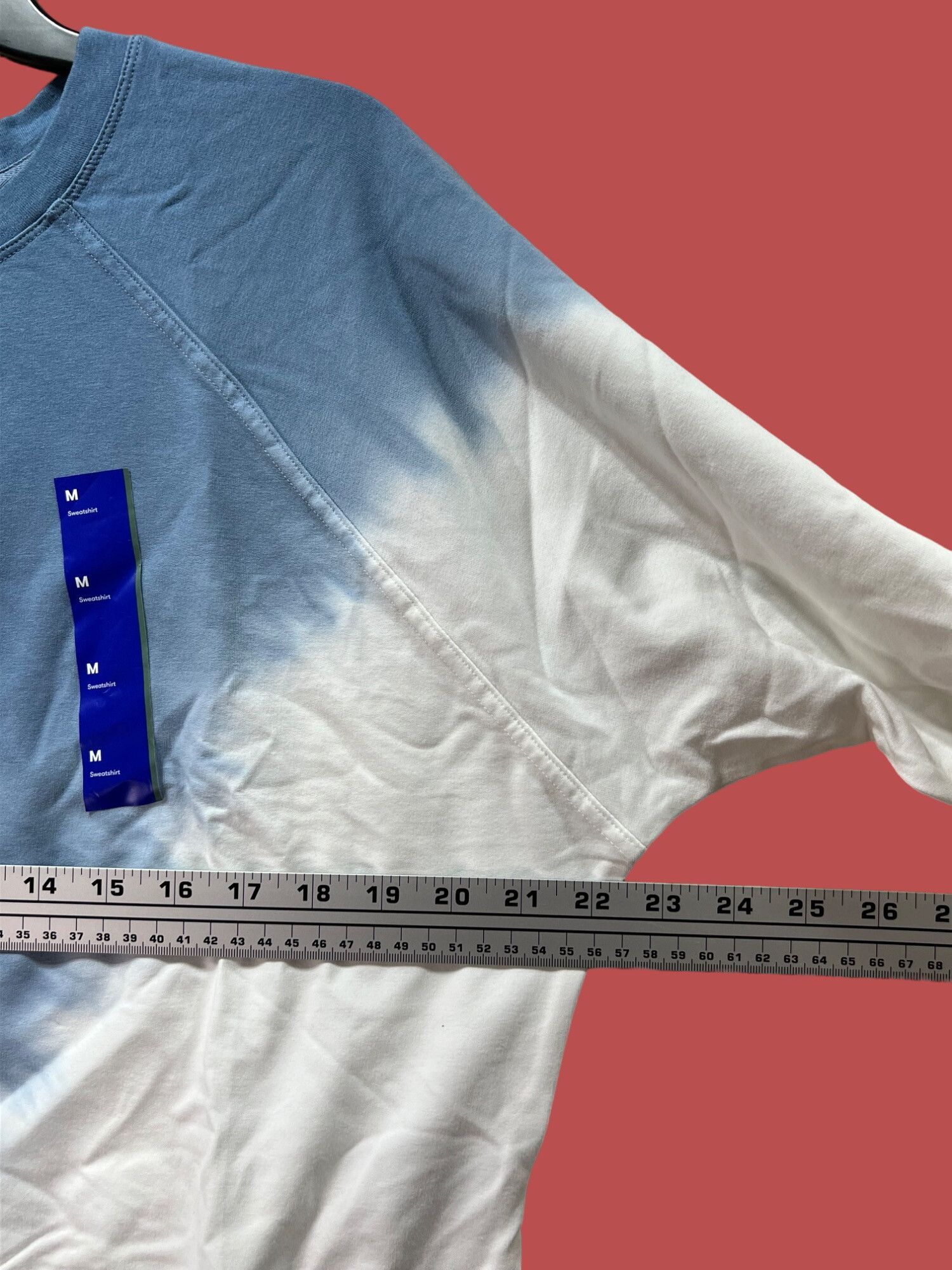 Other Joy Lab - Women's Long Sleeve Sweatshirt - Blue / White - Me Size M / US 6-8 / IT 42-44 - 6 Thumbnail