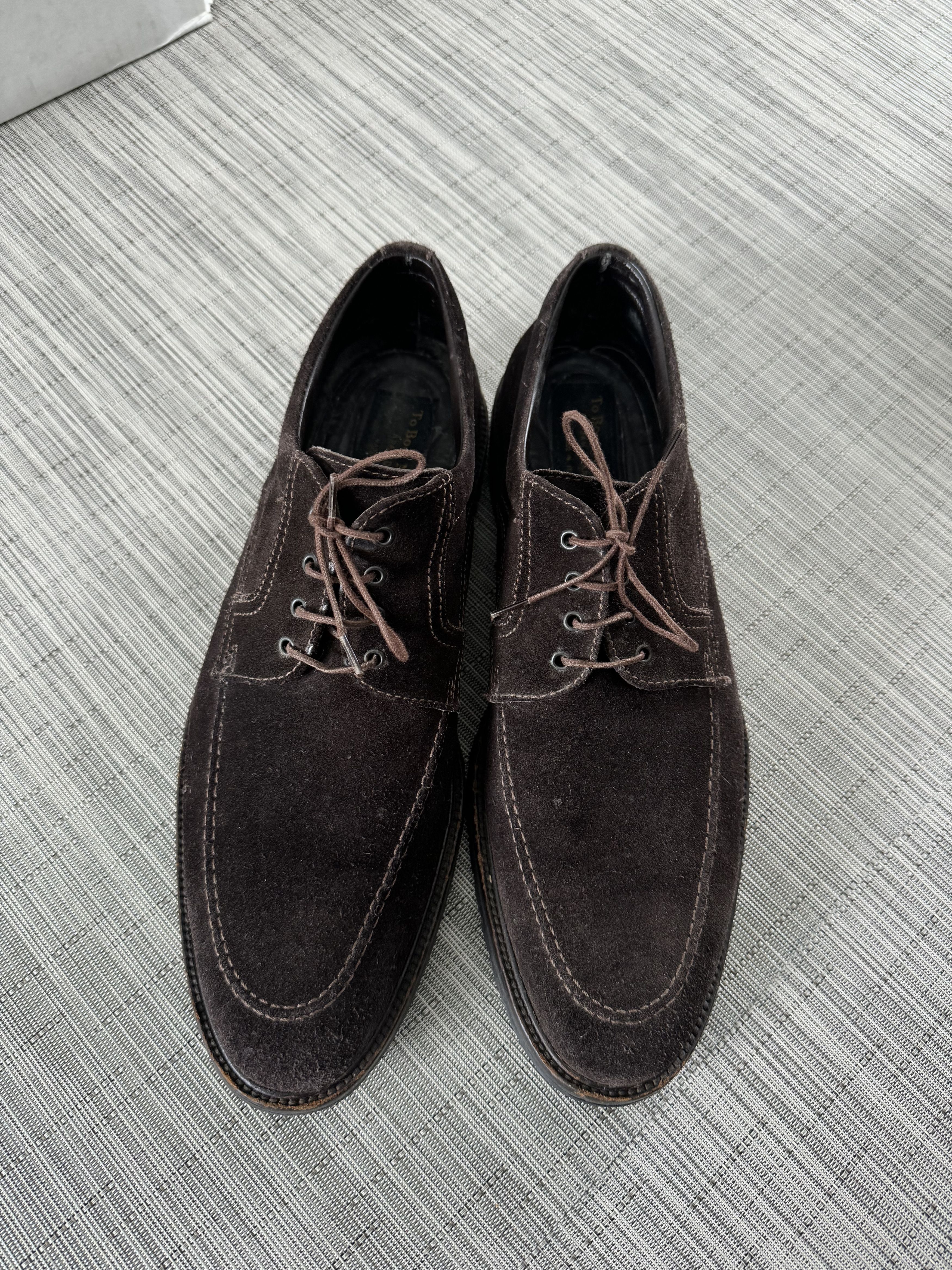 Other The Boot New York: Adam Derrick Brown Suede Shoes Size US 12 / EU 45 - 1 Thumbnail