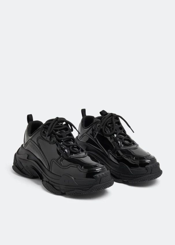Balenciaga o1s1rm0924 Triple S Sneakers in Black Size US 14 / EU 47 - 3 Thumbnail