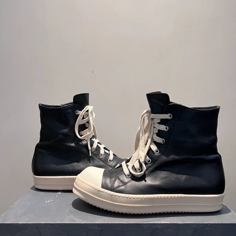 Rick Owens rick owens High top Converse board shoes Size US 7.5 / EU 40-41 - 3 Thumbnail