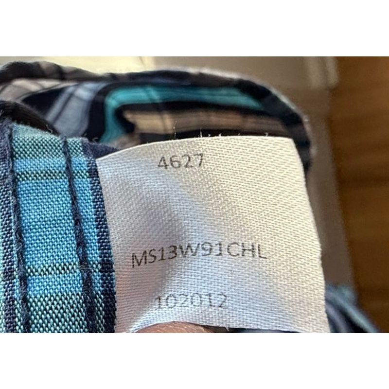 Peter Millar Vintage Peter Millar Mens Large Blue Plaid Button Down Size US L / EU 52-54 / 3 - 3 Thumbnail