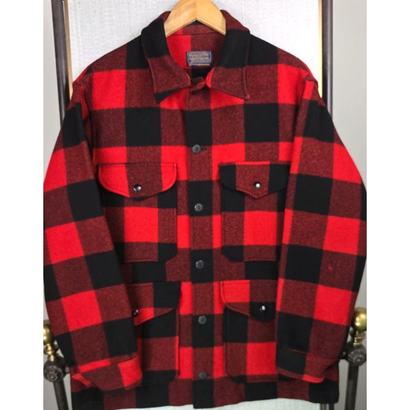 Pendleton VTG PENDLETON Mackinaw Jacket Mens Medium 100% Pure Virgin Wool Made in USA Size US M / EU 48-50 / 2 - 2 Thumbnail