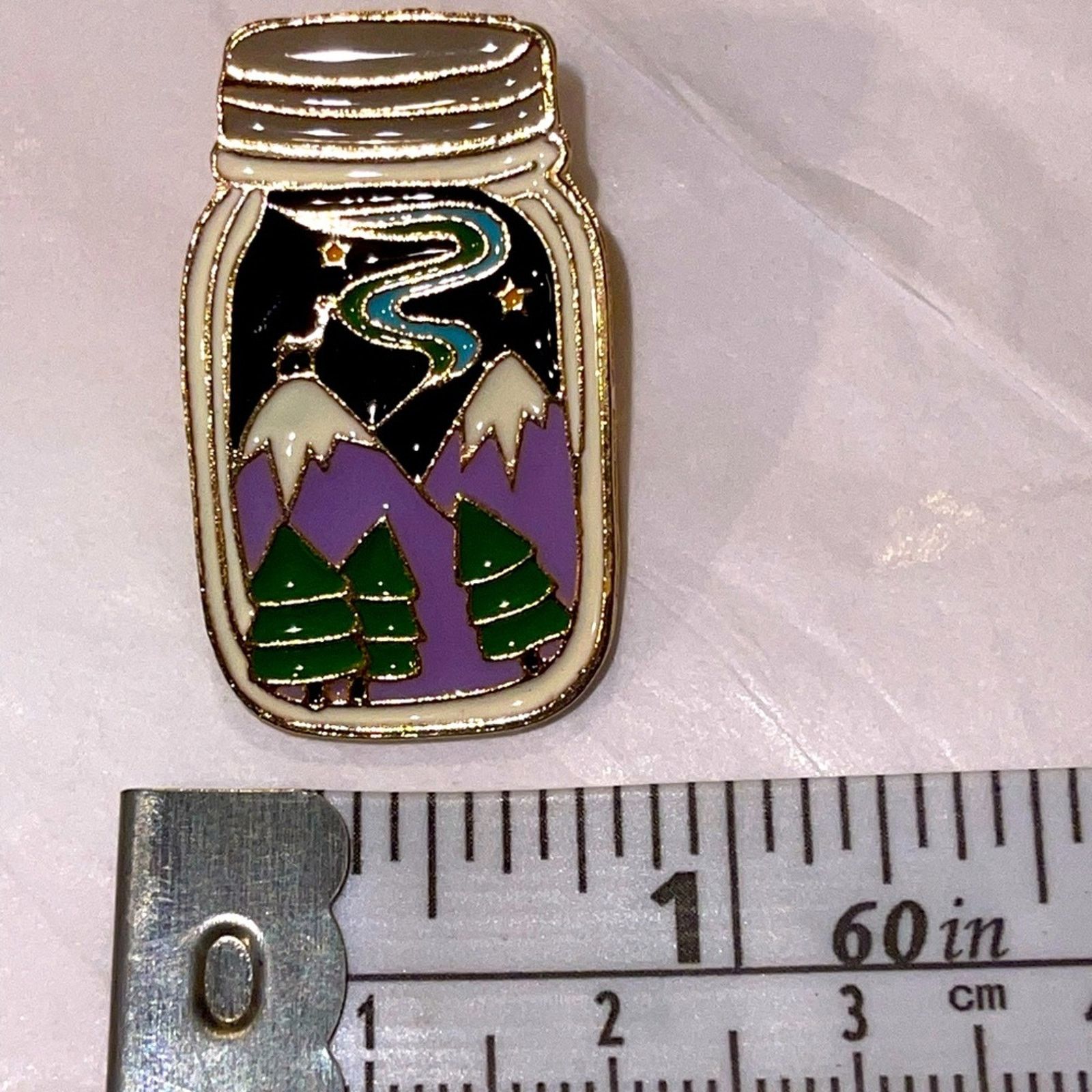 Other Jar Mountains Camp Camping Goat Pin Brooch Size ONE SIZE - 1 Preview