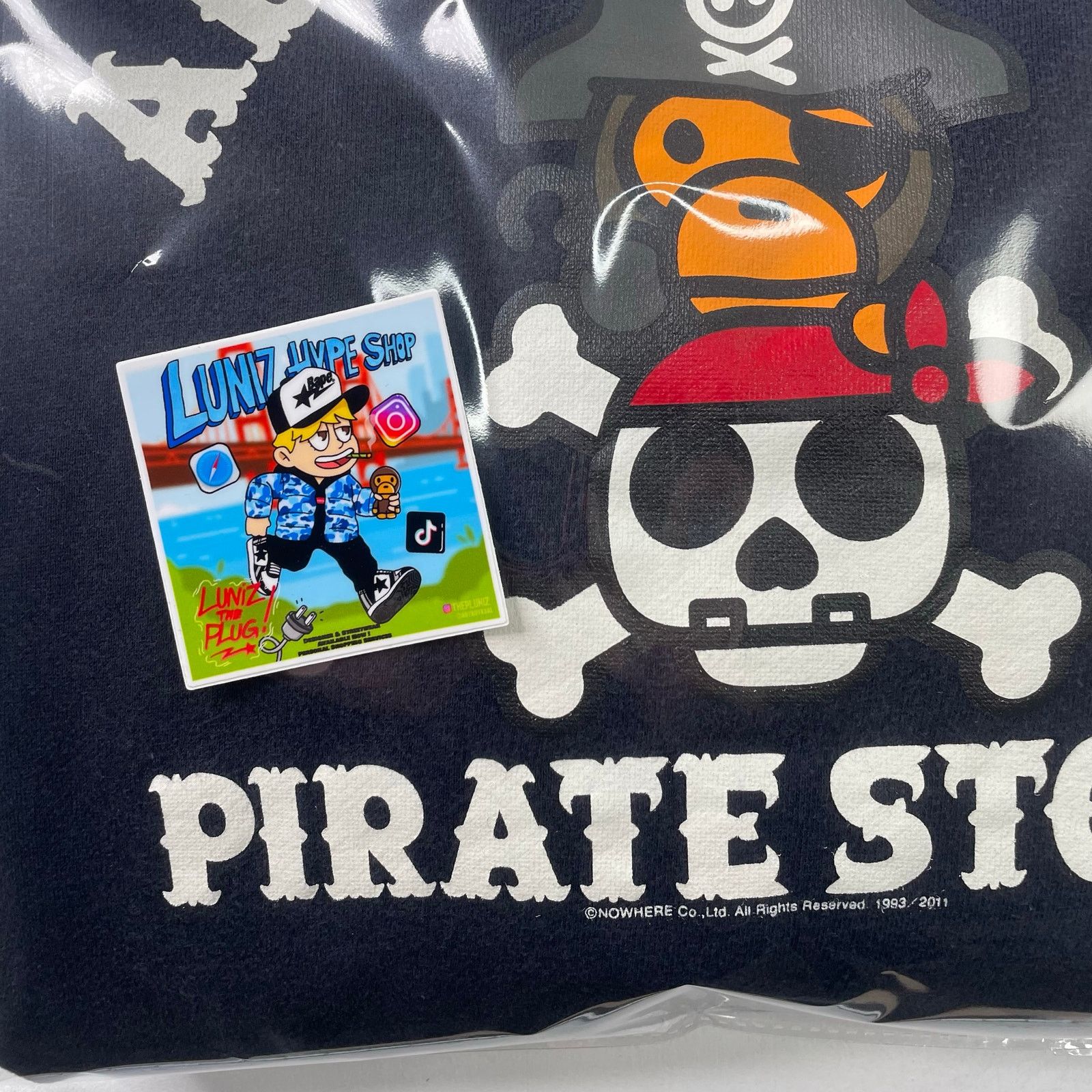 Bape 2011 BAPE Pirate Store Exclusive Hoodie Size US L / EU 52-54 / 3 - 7 Thumbnail