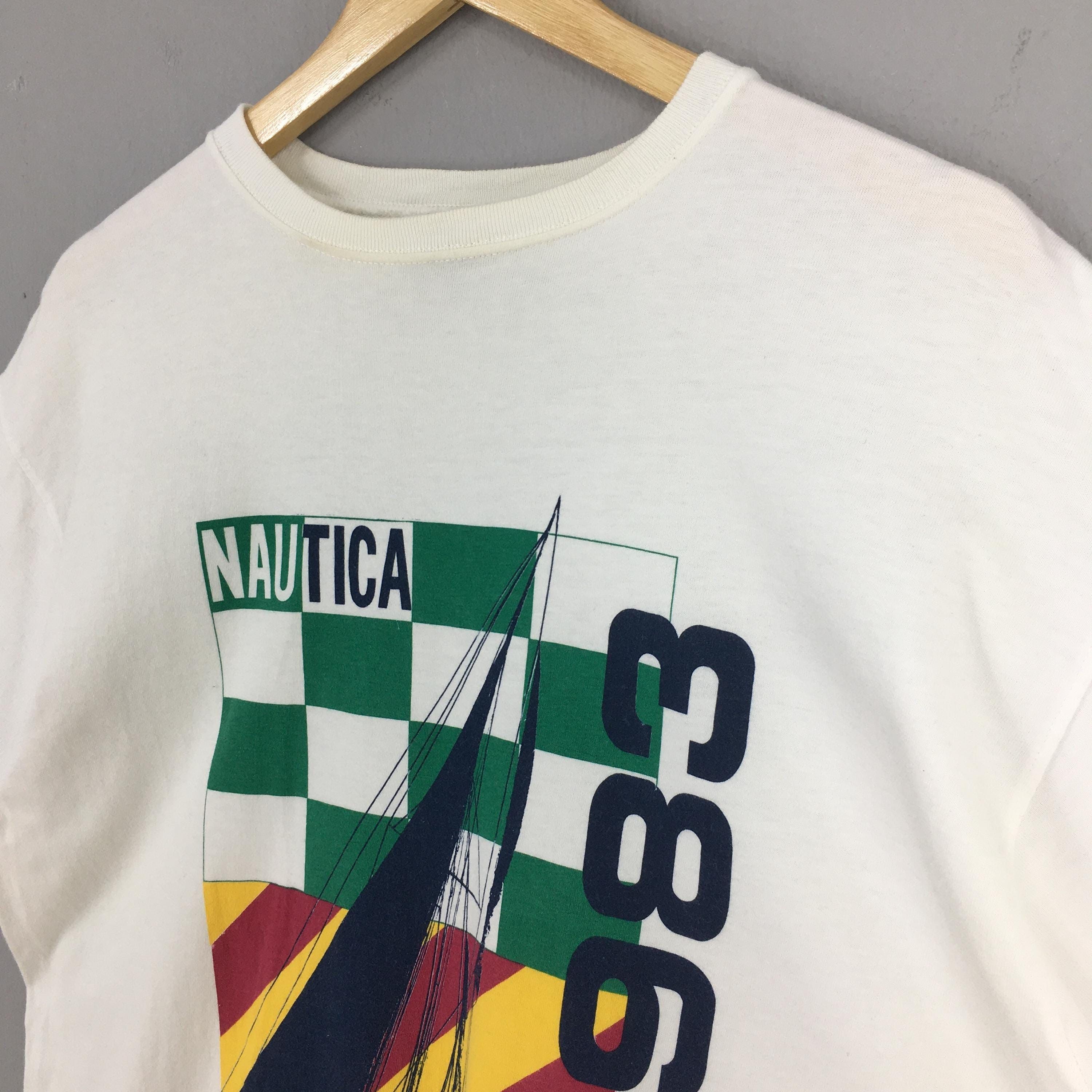 Nautica Vintage Nautica Sailing Gear White Tshirt Medium Size US M / EU 48-50 / 2 - 3 Thumbnail