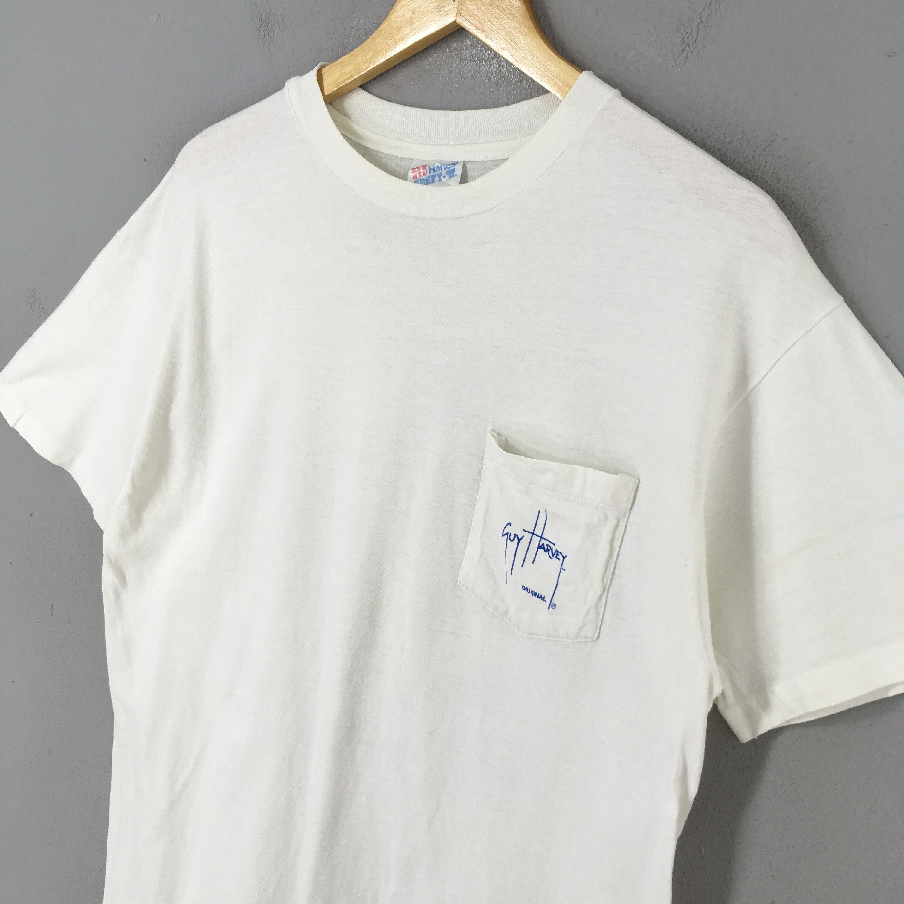 Guy Harvey Vintage 90s Guy Harvey Fishing White Tshirt Large Size US L / EU 52-54 / 3 - 7 Thumbnail