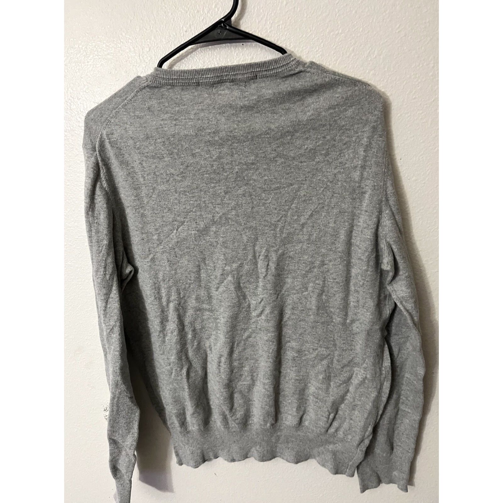 Gap Gap V-Neck Long Sleeve Pullover Sweater Women's Size M Gray Spring Cttn V Size M / US 6-8 / IT 42-44 - 2 Thumbnail