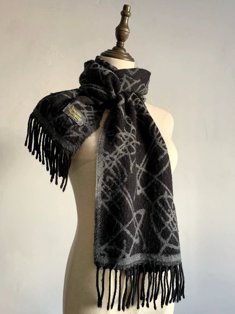 Vivienne Westwood Vivienne Westwood Double-sided graffiti scarf Size ONE SIZE - 3 Thumbnail