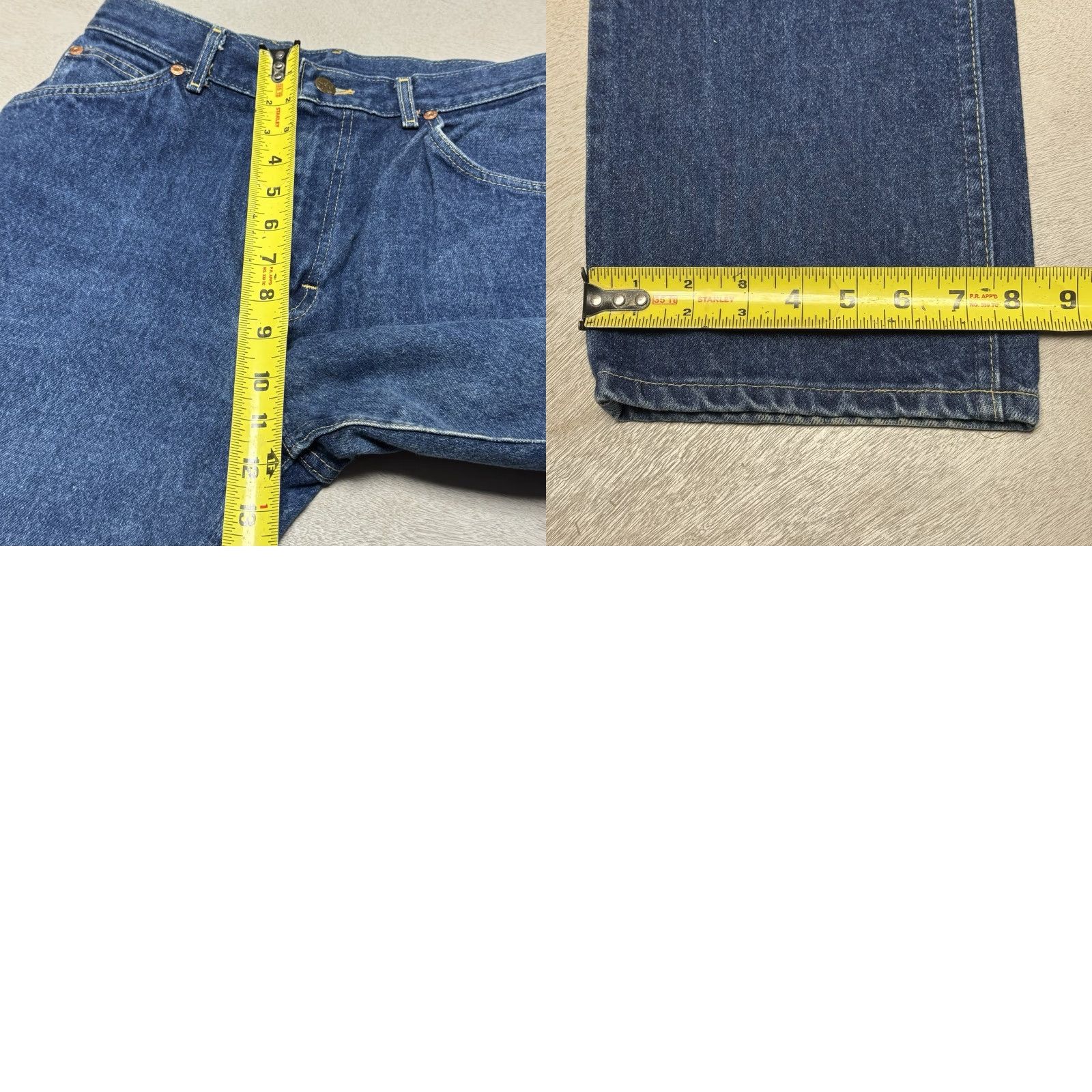 Lee VINTAGE Lee Riders Jeans Women’s 28x32 Straight High Rise Blue Denim 5-Pocket USA 1960s 80s Mens Womens Boys Girls Size 34" / US 12 / IT 48 - 9 Thumbnail