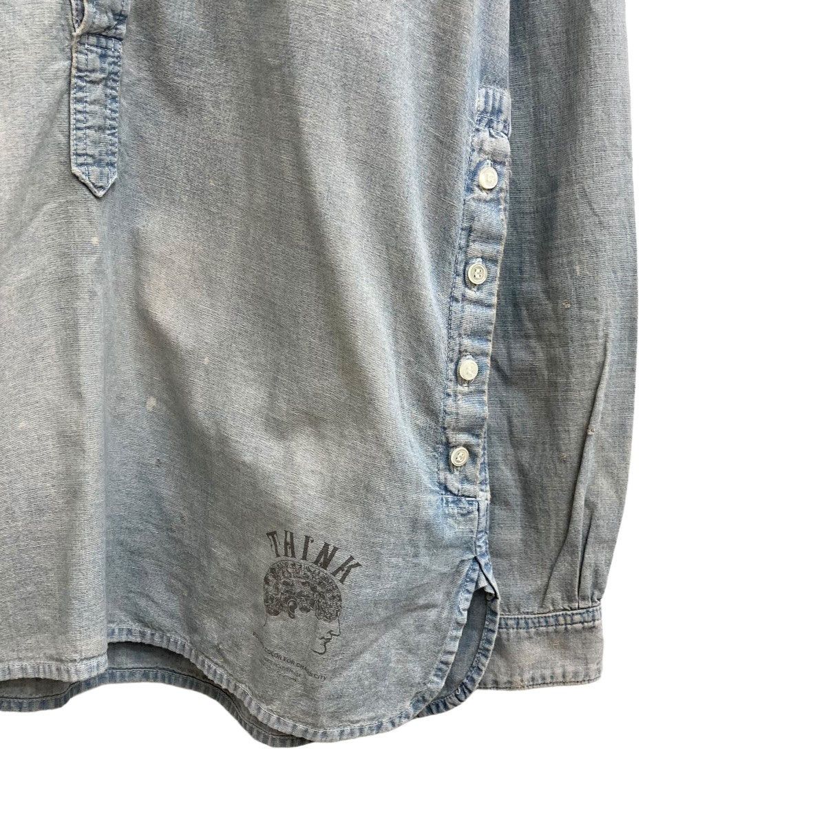 Undercover Undercover 12AW Shambray Bullover Denim Shirt J9404-2 Size US M / EU 48-50 / 2 - 4 Thumbnail