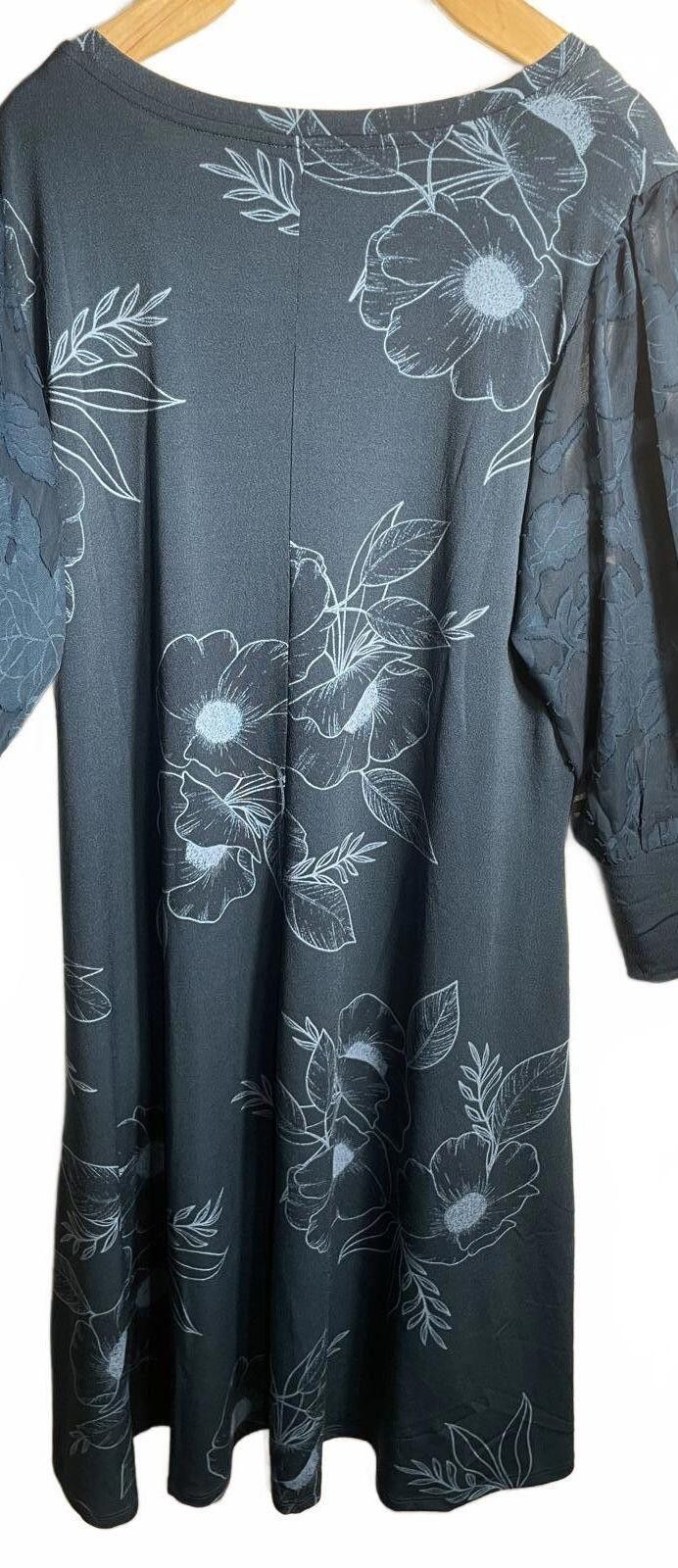 Other LuLaRoe Dress Women's Medium Blue Floral Boho New NWT Size M / US 6-8 / IT 42-44 - 3 Thumbnail