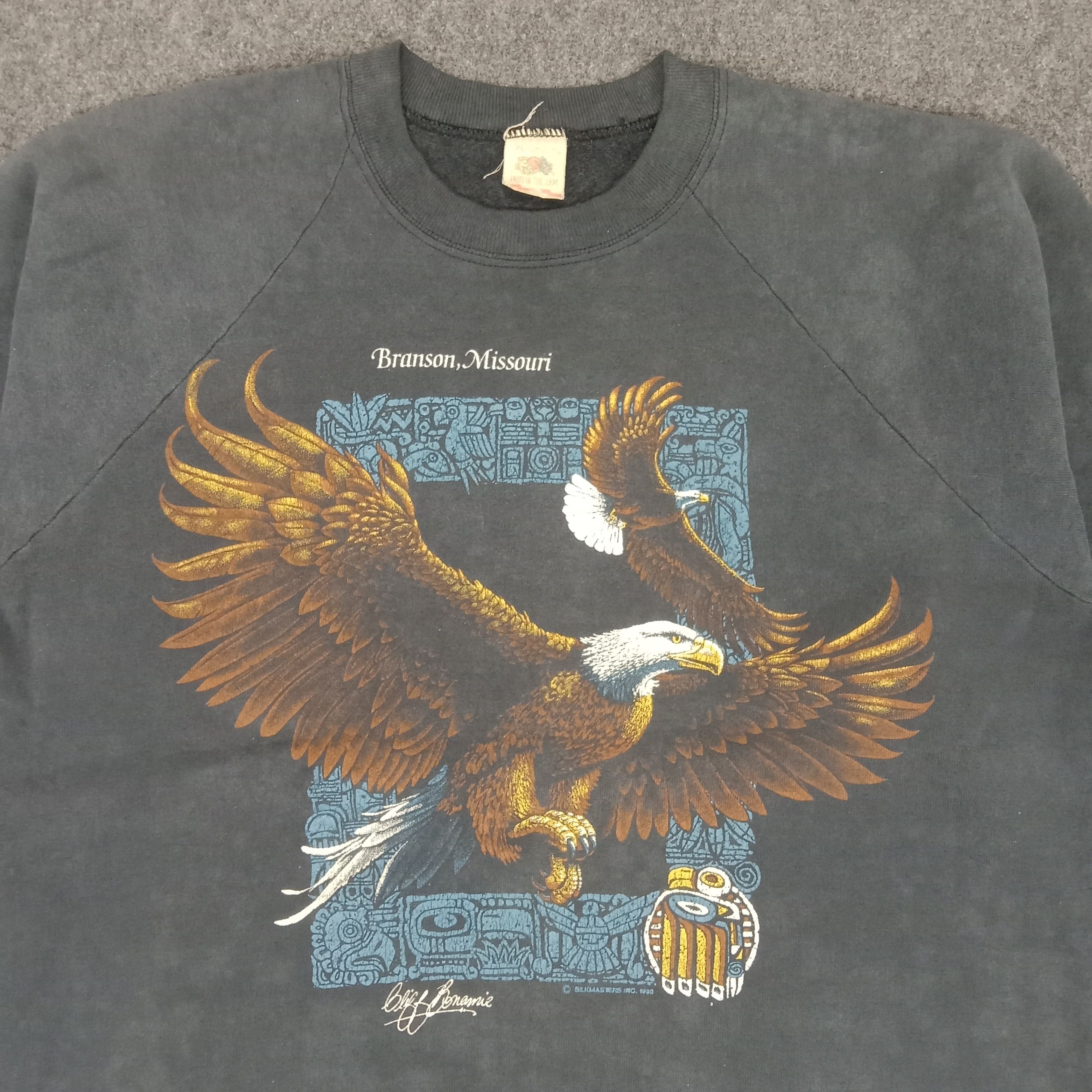 Habitat × Vintage Branson Missouri Streetwear Eagle Sweatshirt Size US M / EU 48-50 / 2 - 2 Thumbnail