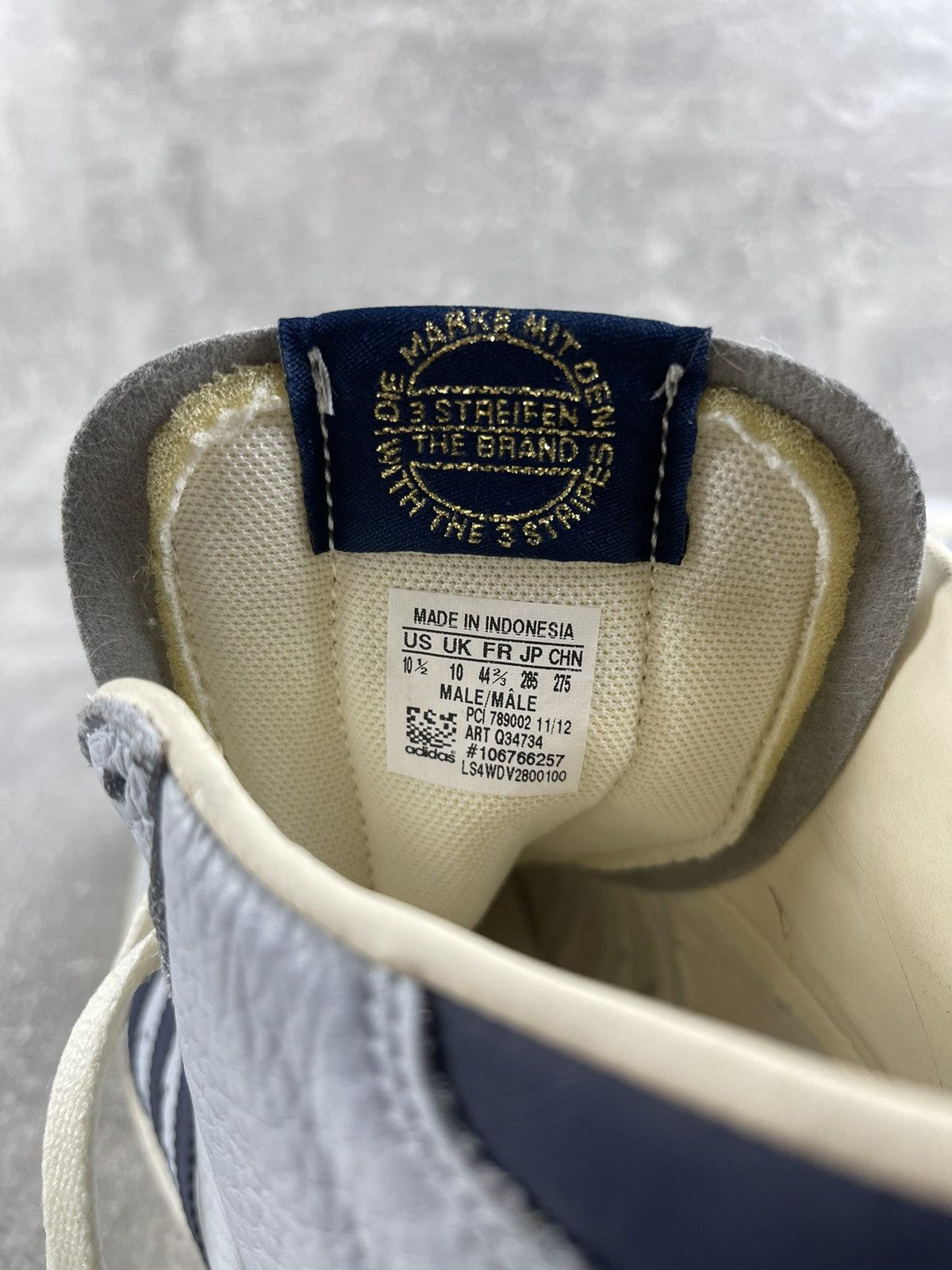 Adidas Adidas Originals Basket Profi High Sneakers Gray Leather Size US 10.5 / EU 43-44 - 7 Thumbnail