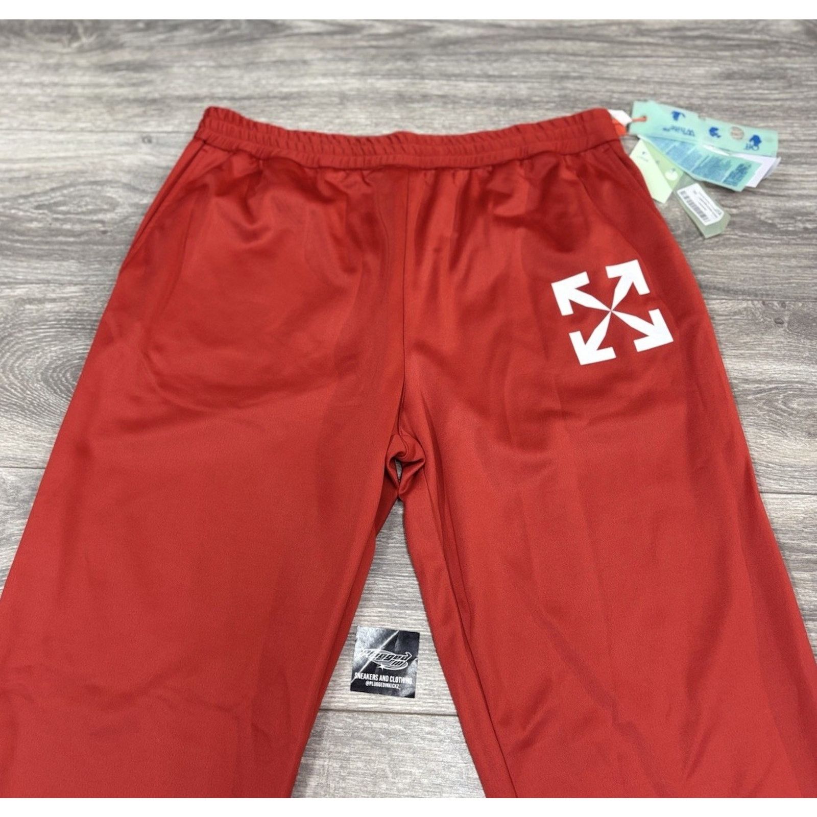 Off-White Off-White Single Arrow Slim Trackpant ' Red ' | NEW! Size US 41 - 6 Thumbnail