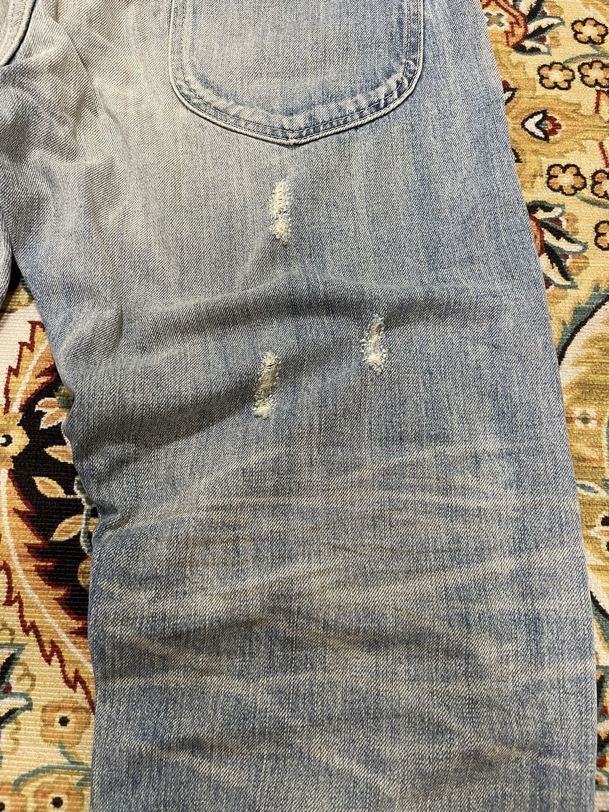 Nitraid Nitraid Destroyed Ripped Baggy Distressed Vintage Jeans Size US 35 - 11 Thumbnail
