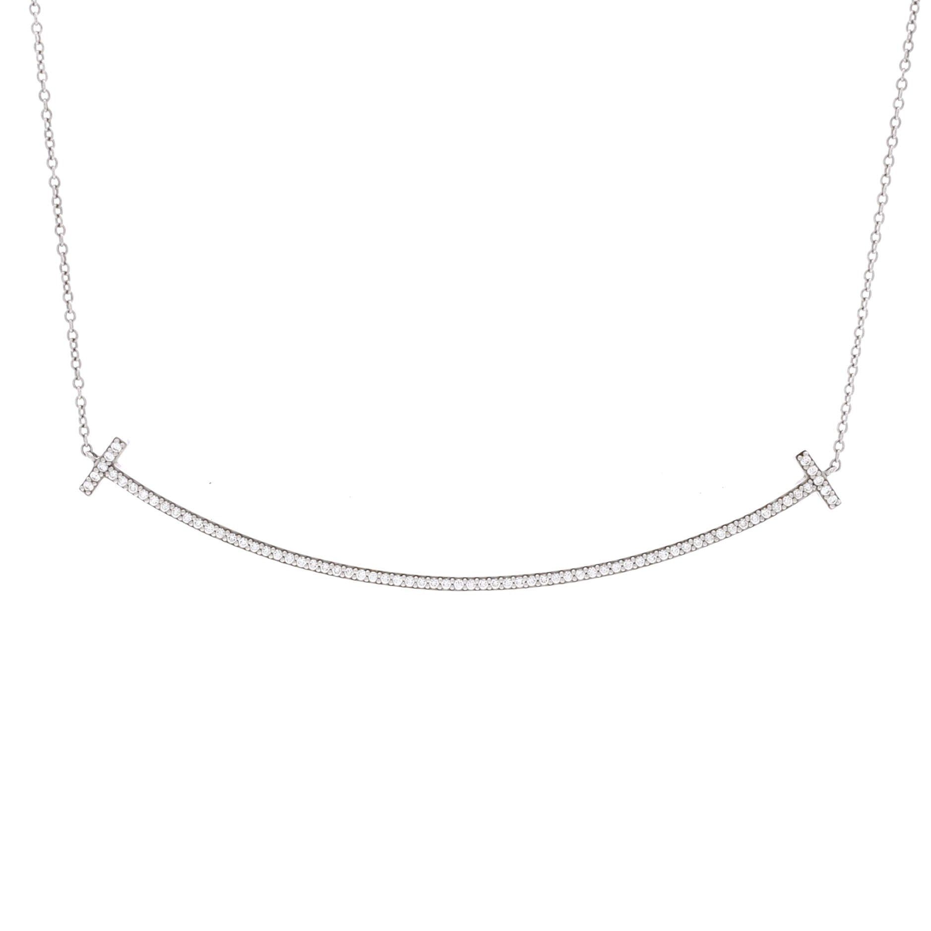 Tiffany & Co. T Smile Pendant Necklace Size ONE SIZE - 1 Thumbnail