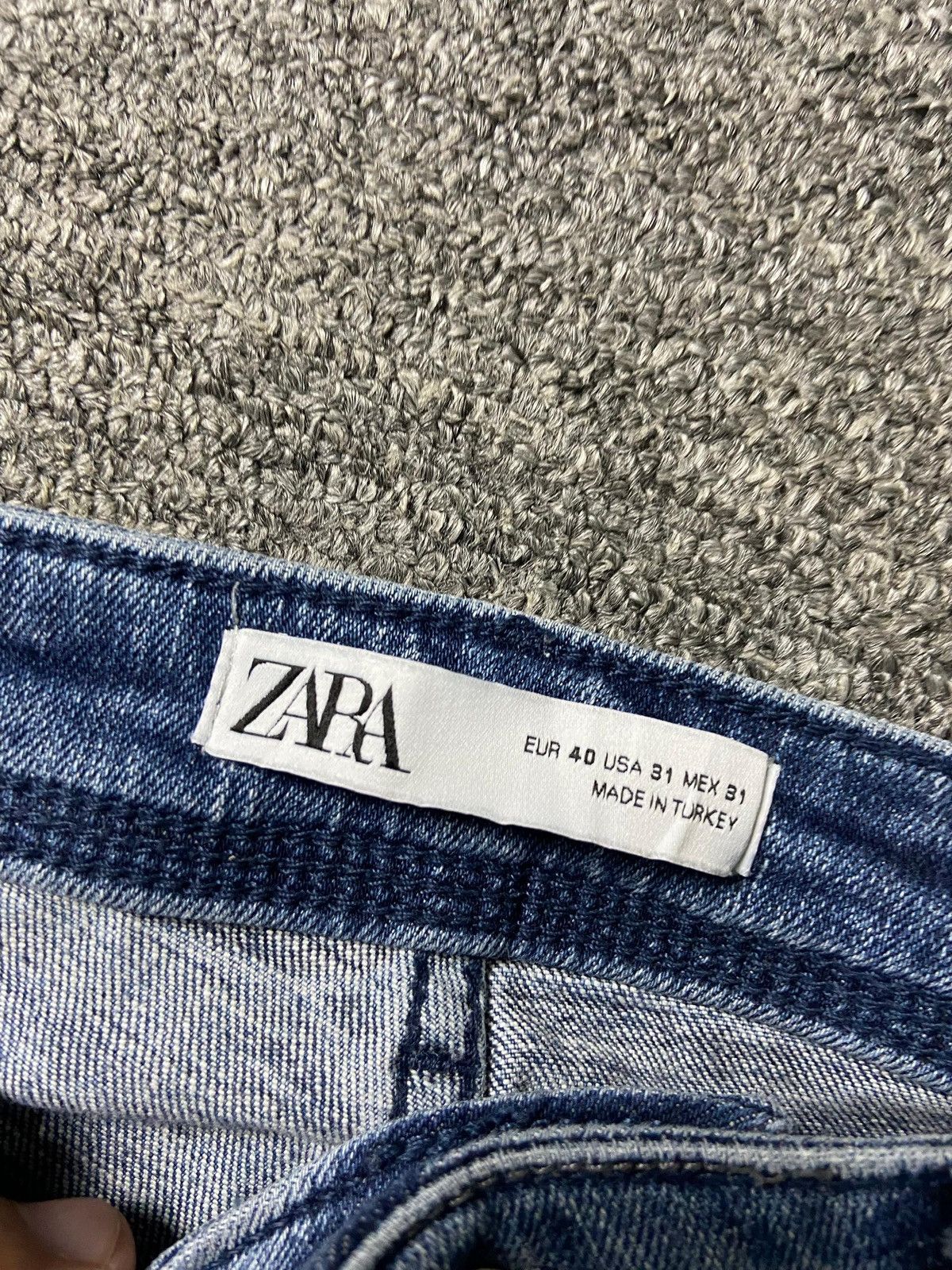 Japanese Brand × Vintage × Zara ZARA MAN DENIMWEAR Ripped Jeans (131) Size US 31 - 4 Thumbnail
