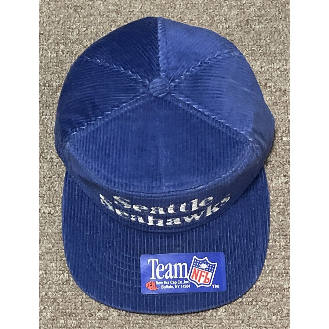 New Era Vintage 80s Seattle Seahawks NFL New Era Corduroy Snapback H Size ONE SIZE - 5 Thumbnail