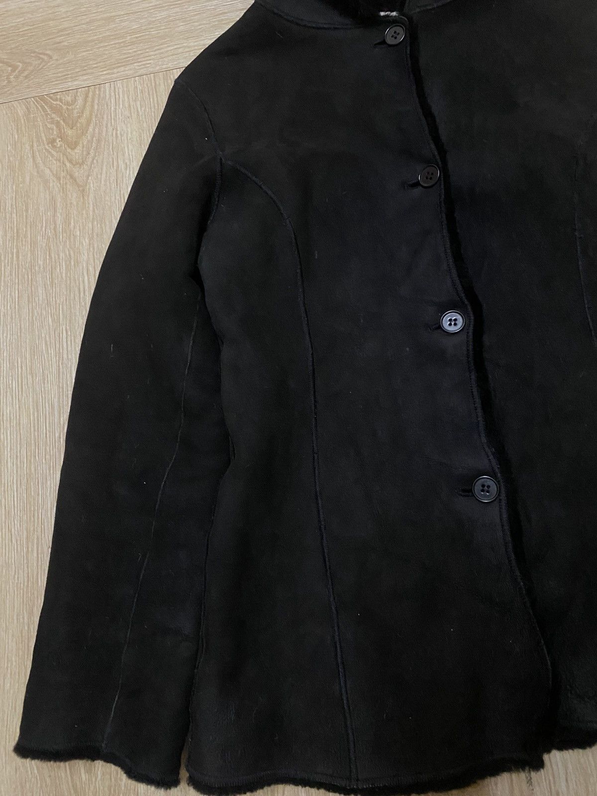 Barneys New York Barneys New York sheepskins black faux-suede jacket Size S / US 4 / IT 40 - 3 Thumbnail