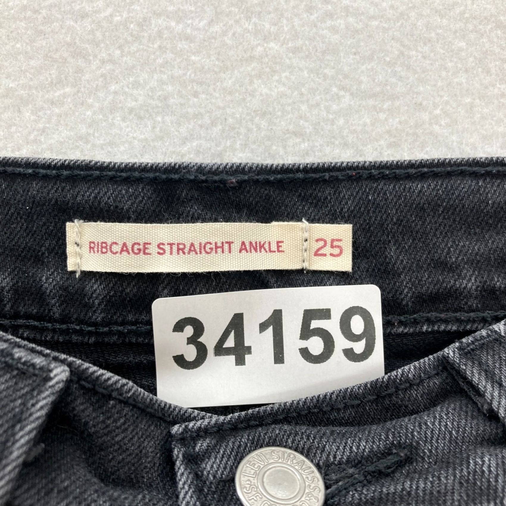 Levi's Levi's Ribcage Straight Ankle Jeans Women's 25 Black Button Fly High Rise Y2K 90s Retro Jeans Regular Size Type: Regular Size 42" / US 20 - 5 Thumbnail