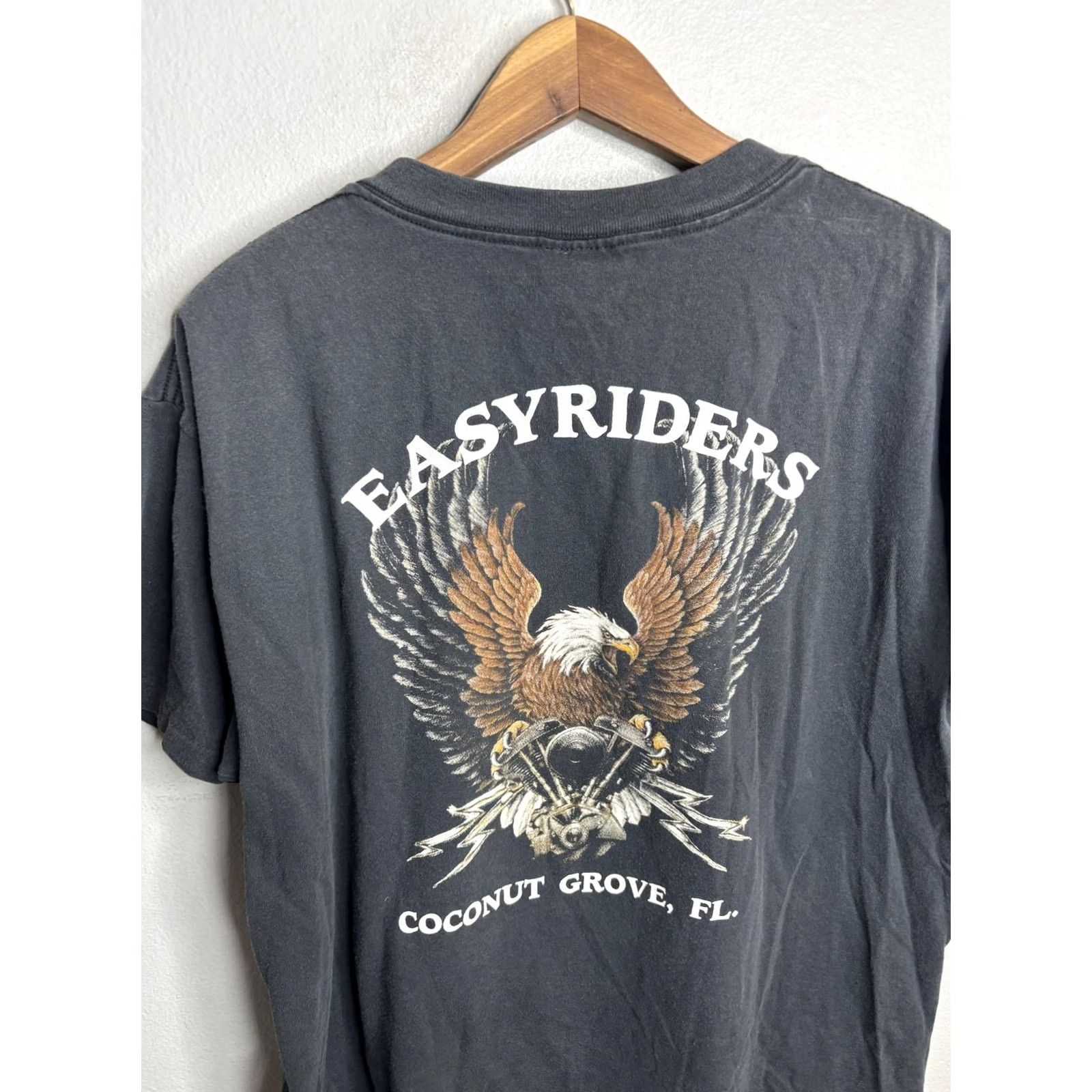 Vintage VINTAGE 3D Emblem Shirt Mens Large Black Live to Ride Easyriders Eagle USA 80s Size US L / EU 52-54 / 3 - 5 Thumbnail