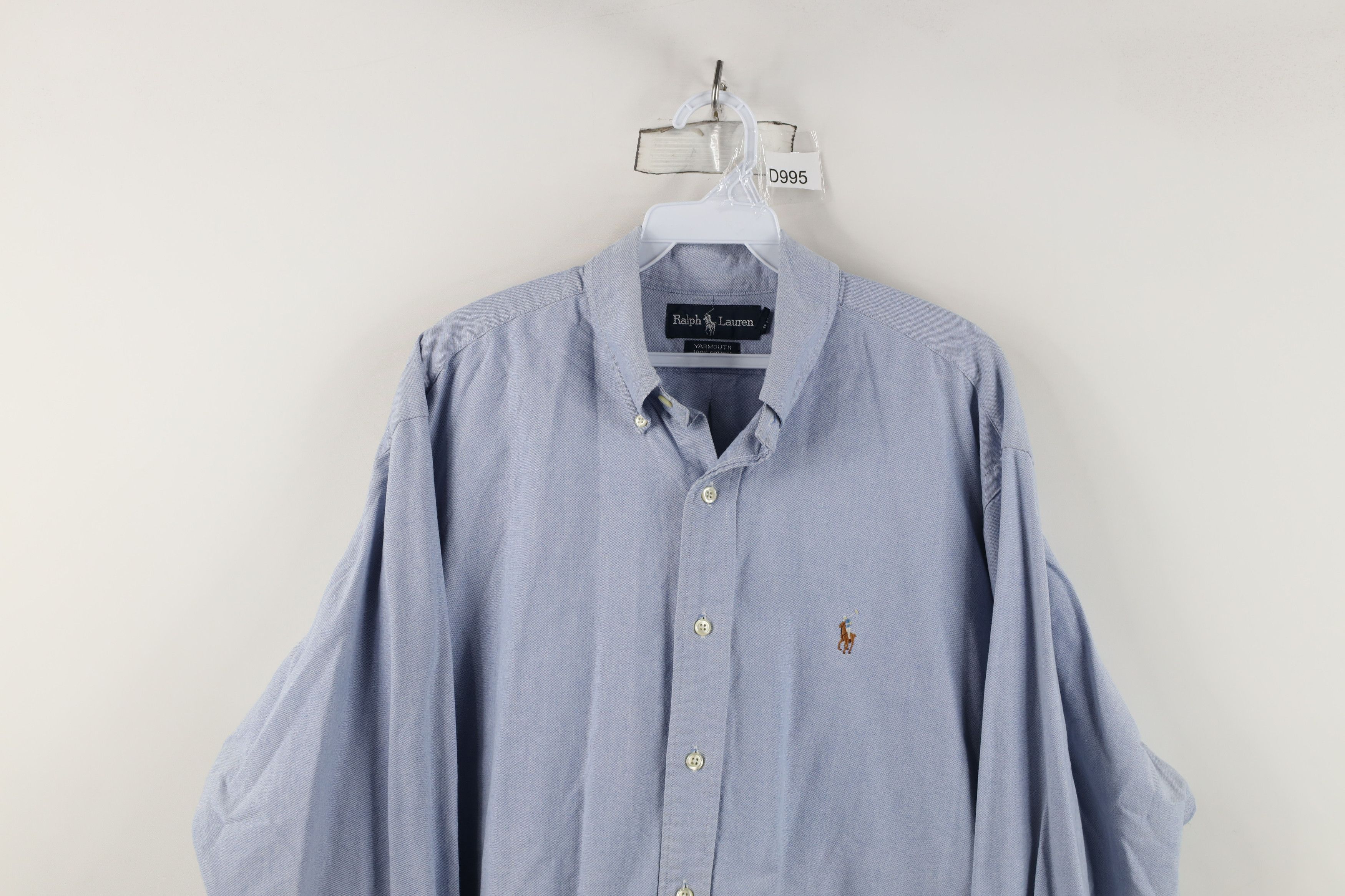 Polo Ralph Lauren Vintage 90s Ralph Lauren Oxford Collared Button Down Shirt Size US M / EU 48-50 / 2 - 2 Thumbnail