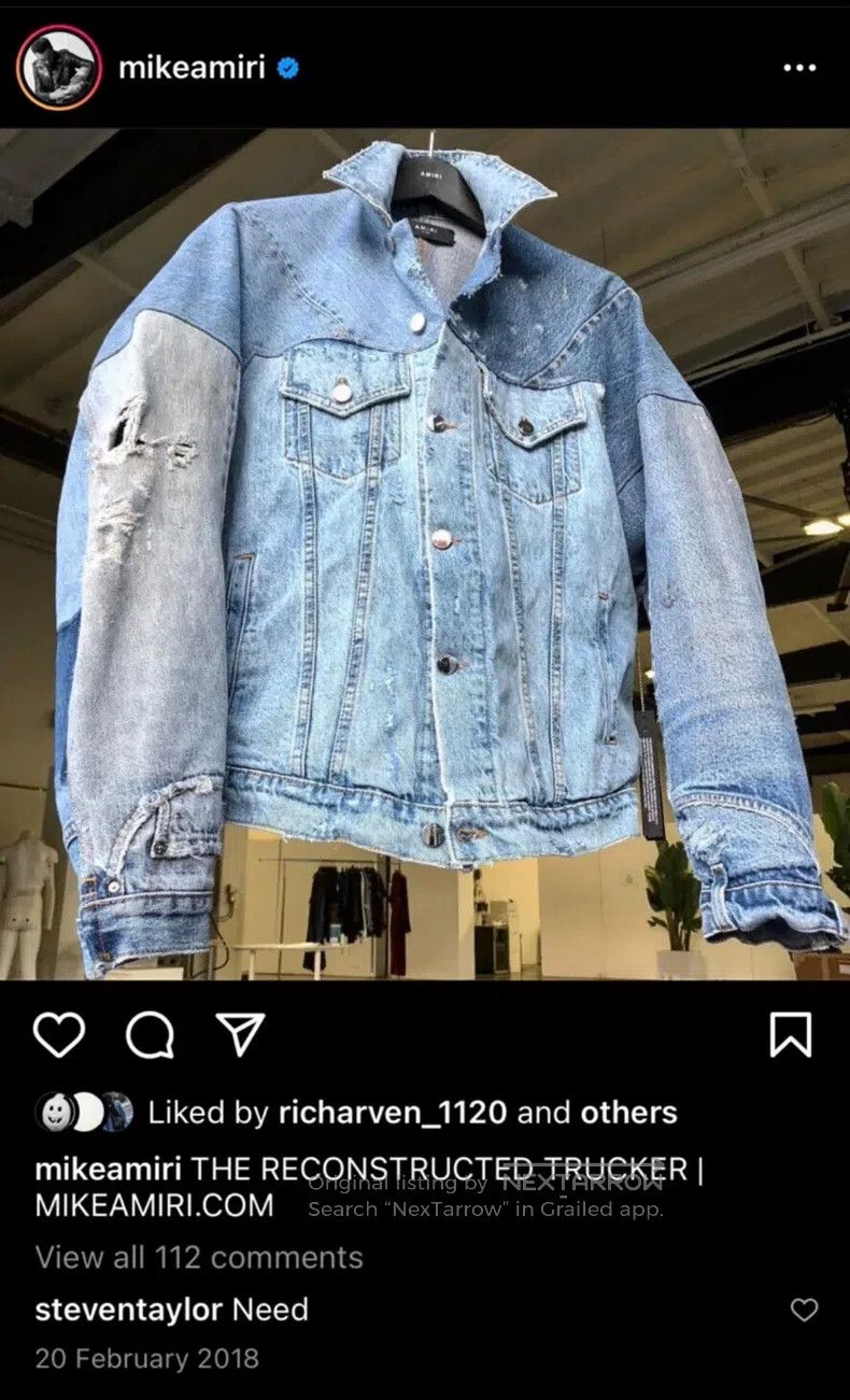 Amiri Amiri Size XS Patchwork denim destroyer jacket Size US XS / EU 42 / 0 - 8 Thumbnail