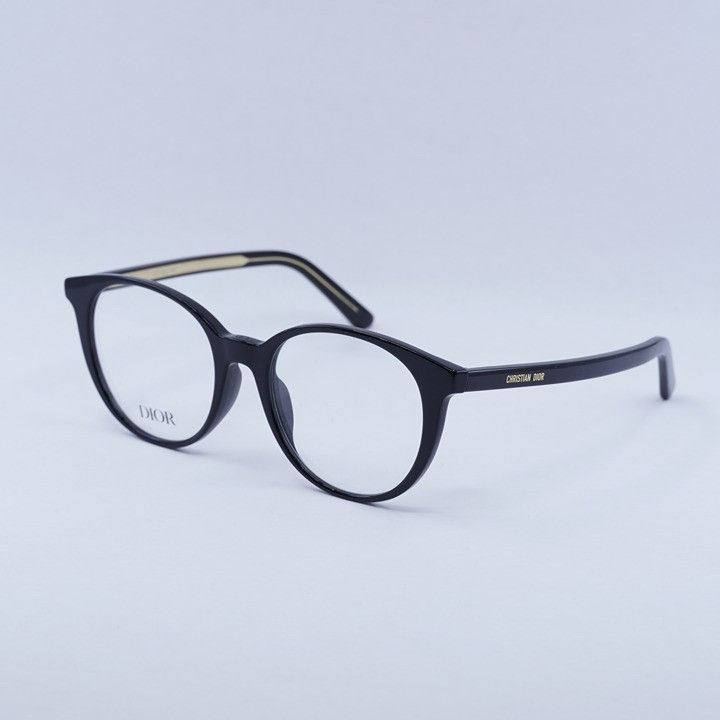 Dior Dior DIORSPIRITO RI 1000 Eyeglasses Black 51mm Round Frame Size ONE SIZE - 10 Thumbnail