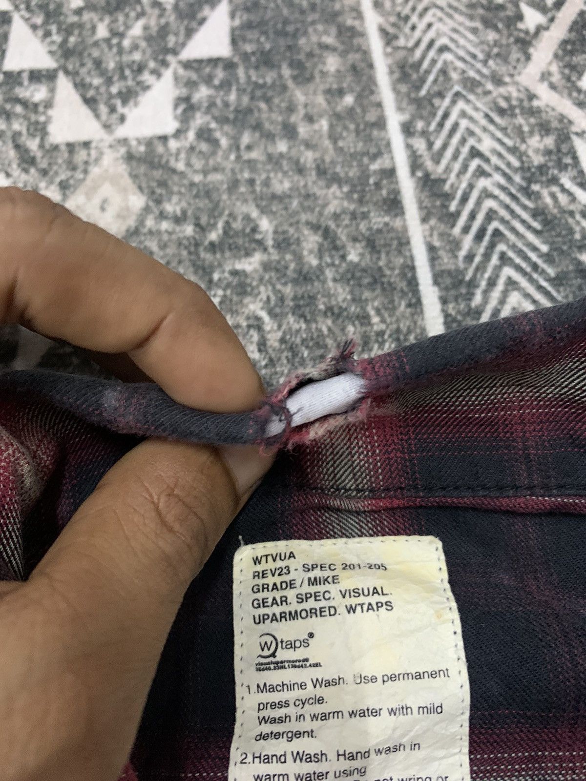 Japanese Brand × Neighborhood × Wtaps NEIGBHBORHOOD X WTAPS BUTTON UP DISTRESSED Size US L / EU 52-54 / 3 - 5 Thumbnail